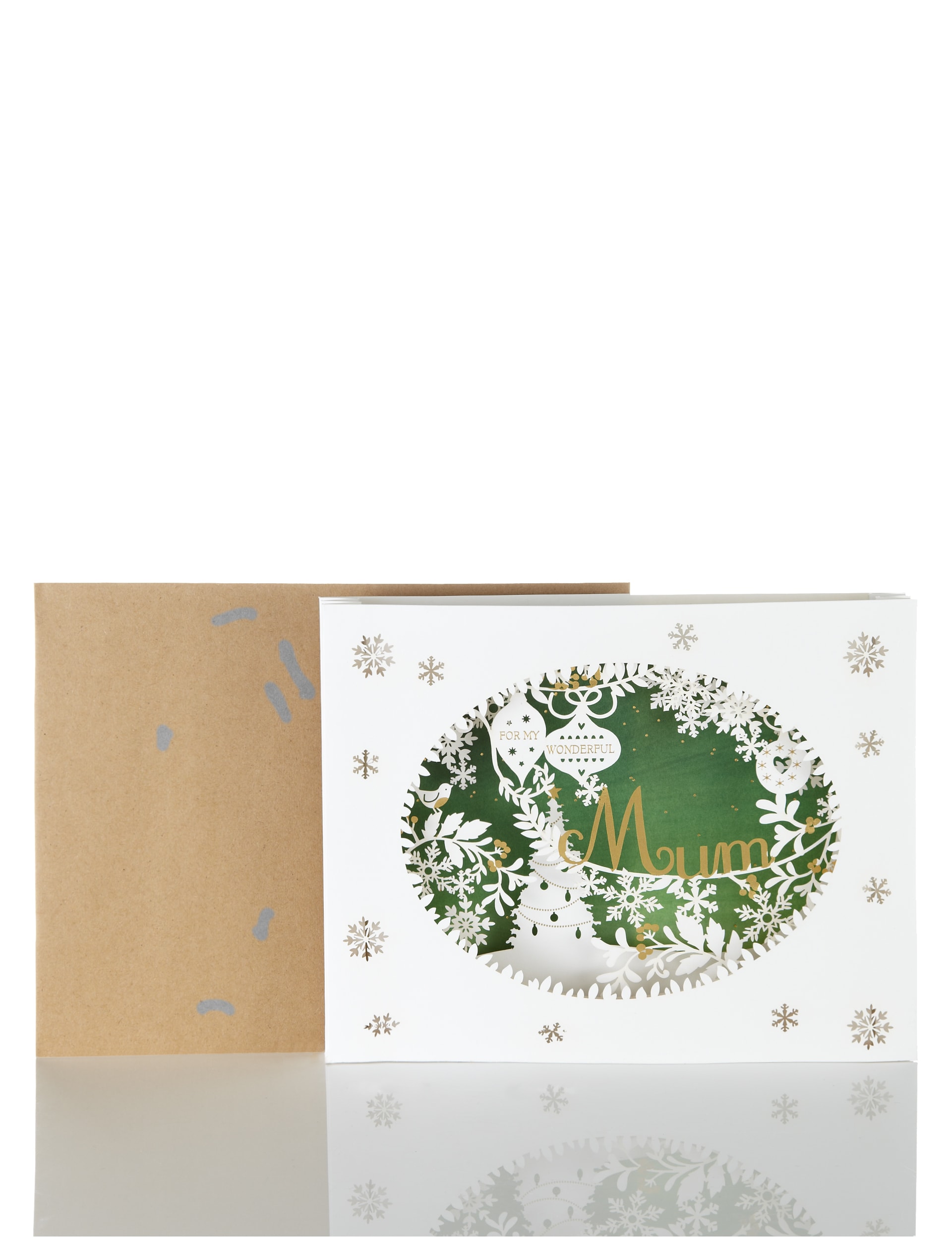 Mum 3D Winter Scene Christmas Card Image 2 of 3