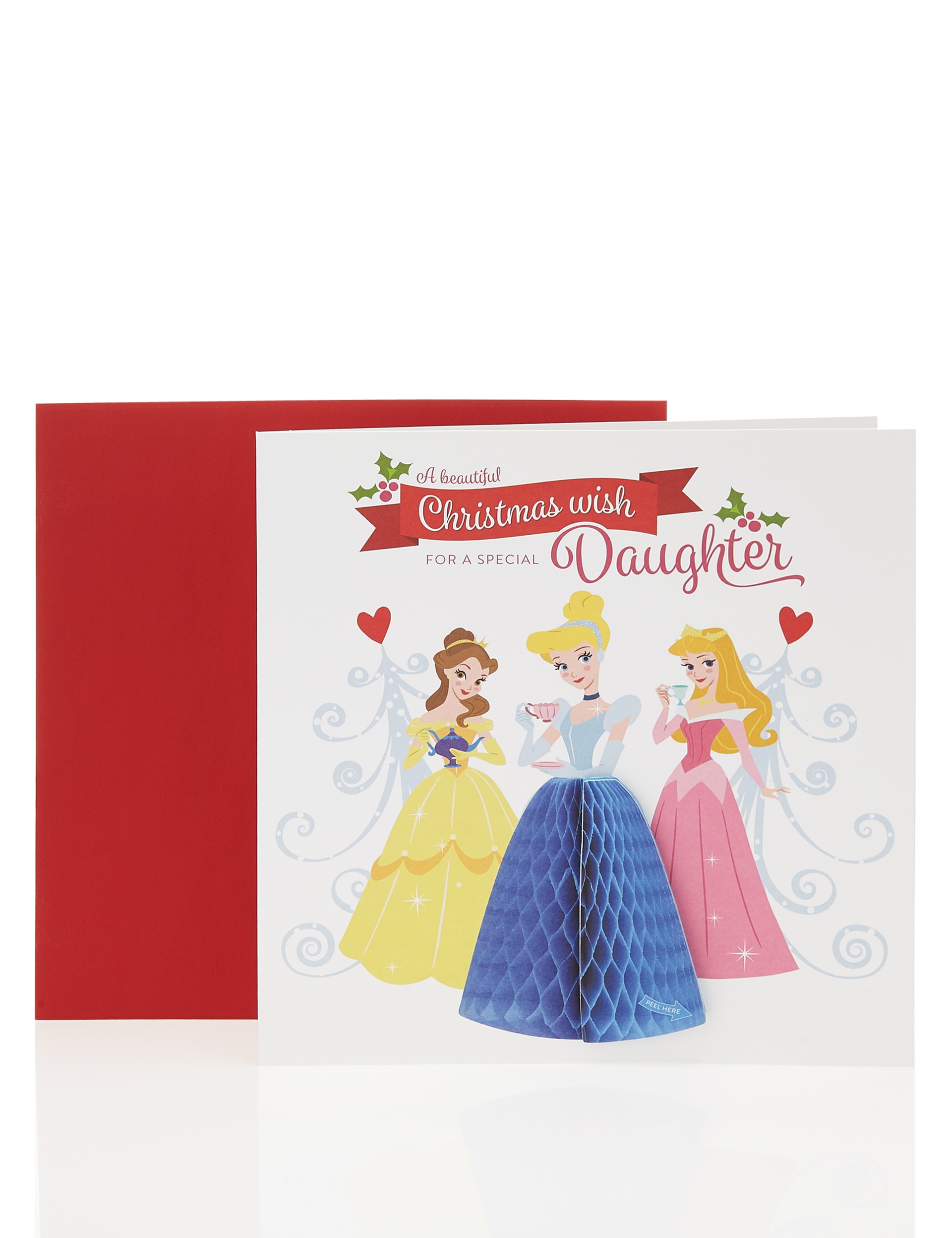 Daughter Disney Princess Christmas Card Image 2 of 3