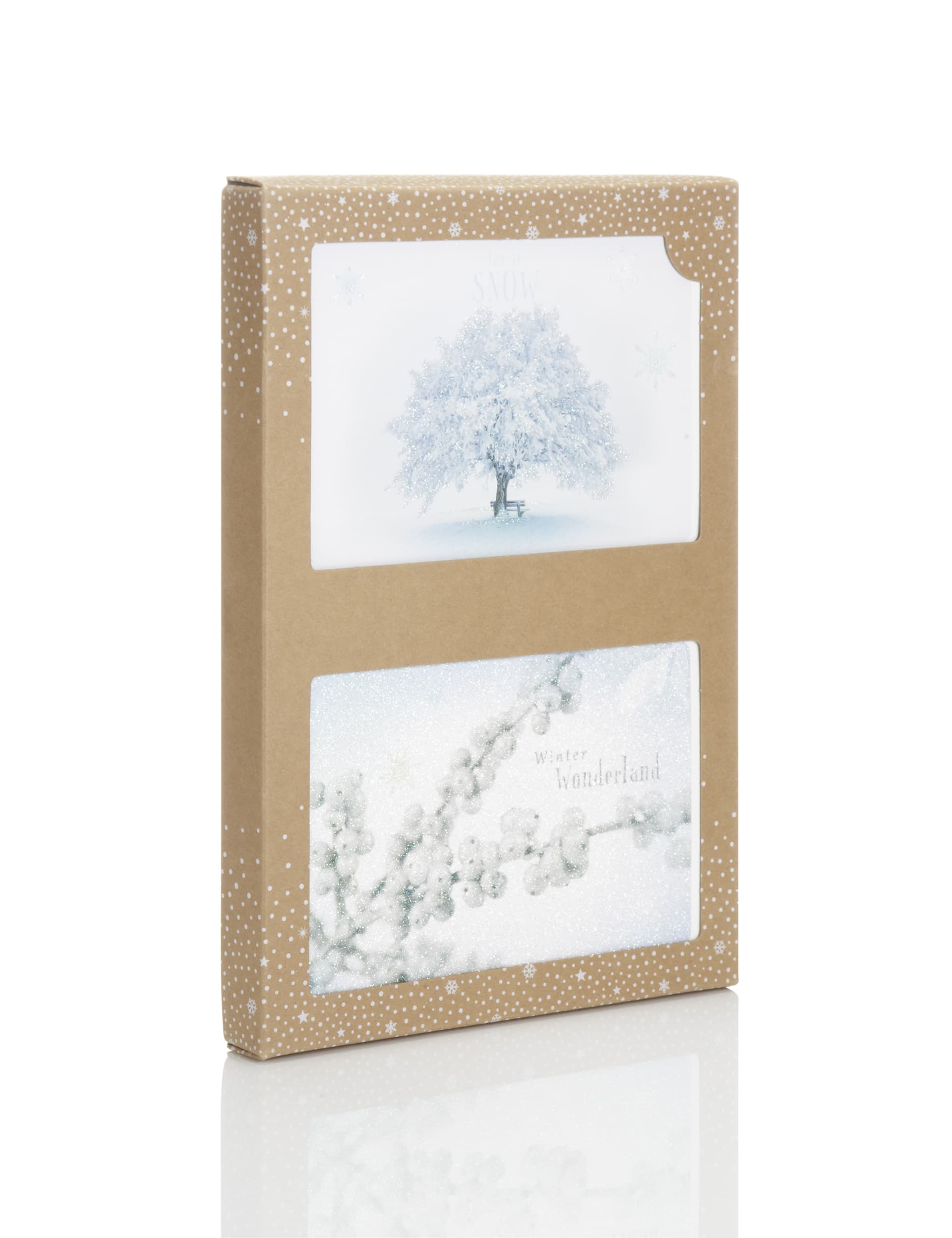 24 Glittery Winter Scene Christmas Cards Image 2 of 4