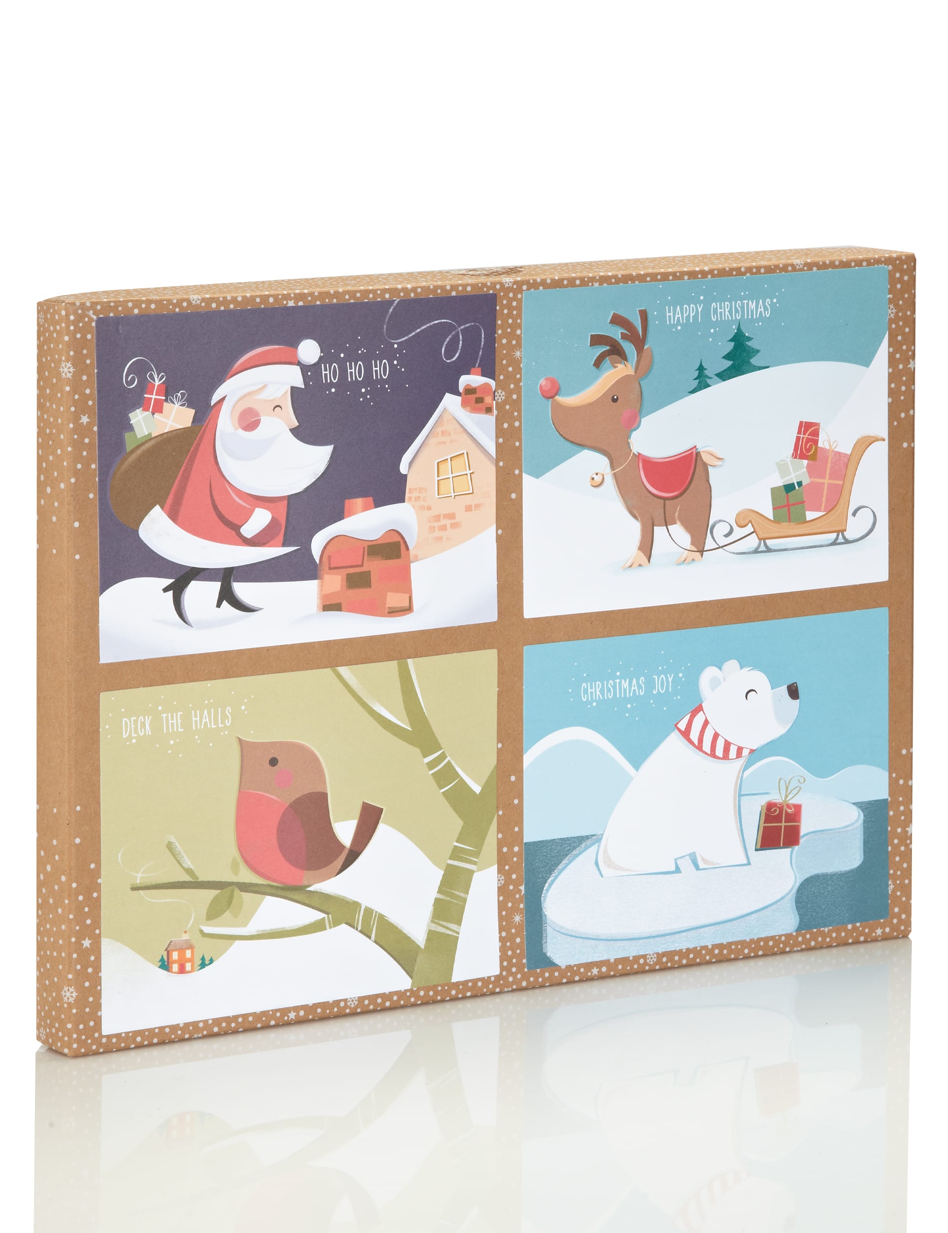 24 Illustrated Contemporary Christmas Cards Image 2 of 6