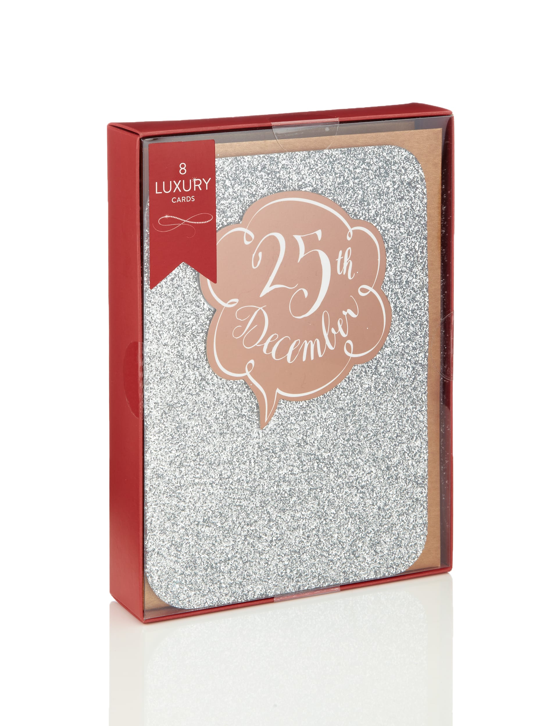8 Glittery Christmas Cards Image 2 of 3