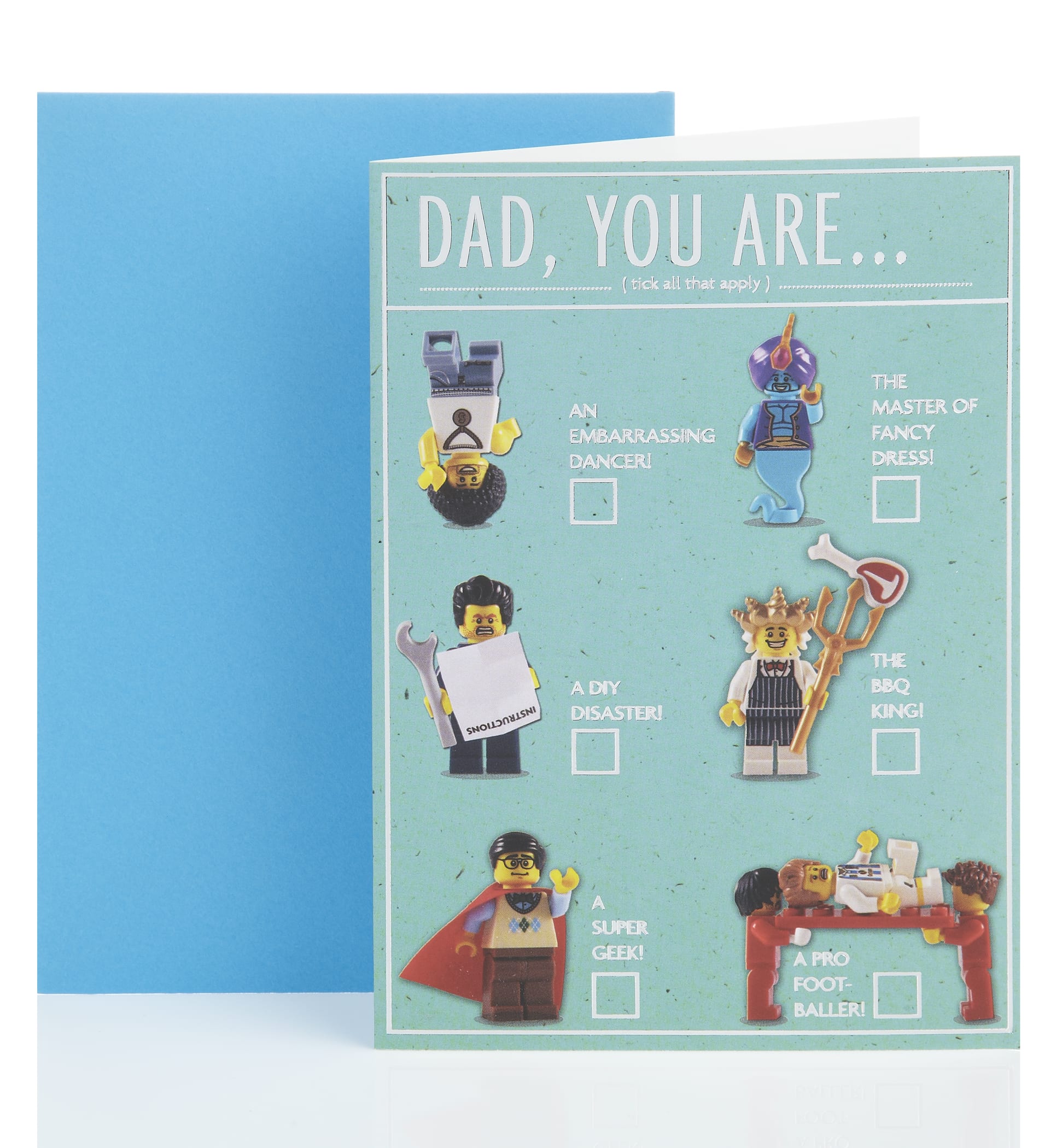 Fun Lego Father's Day Card Image 1 of 2