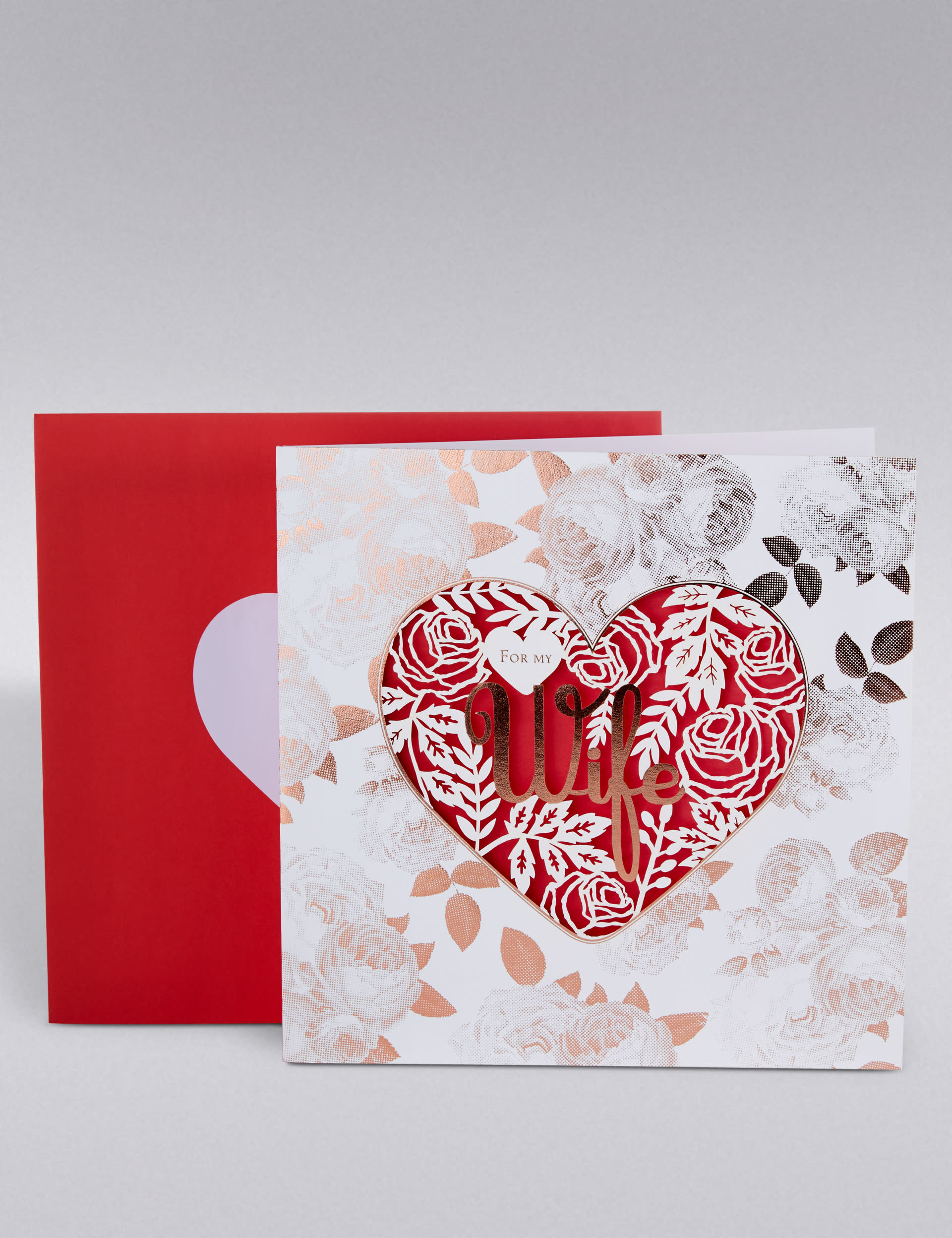 Wife Laser Cut Valentine's Day Card Image 1 of 2