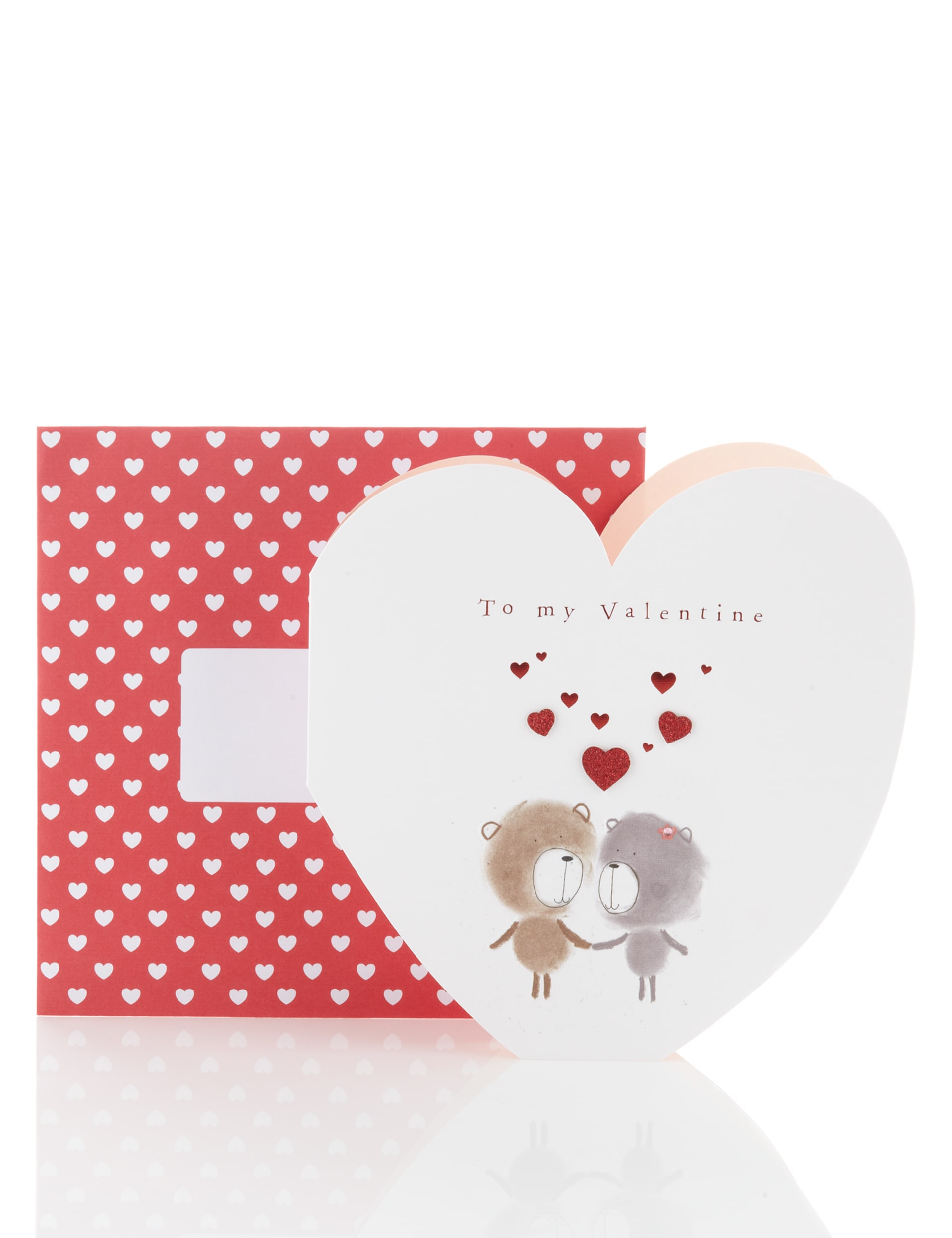 Cute Bears Heart Valentine's Day Card Image 1 of 2
