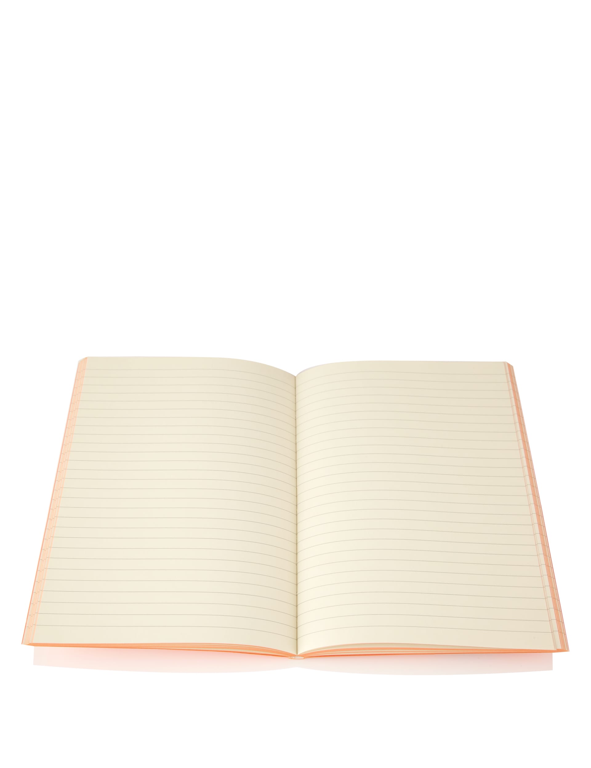 Vibrant Coral Soft Touch Notebook Image 2 of 3