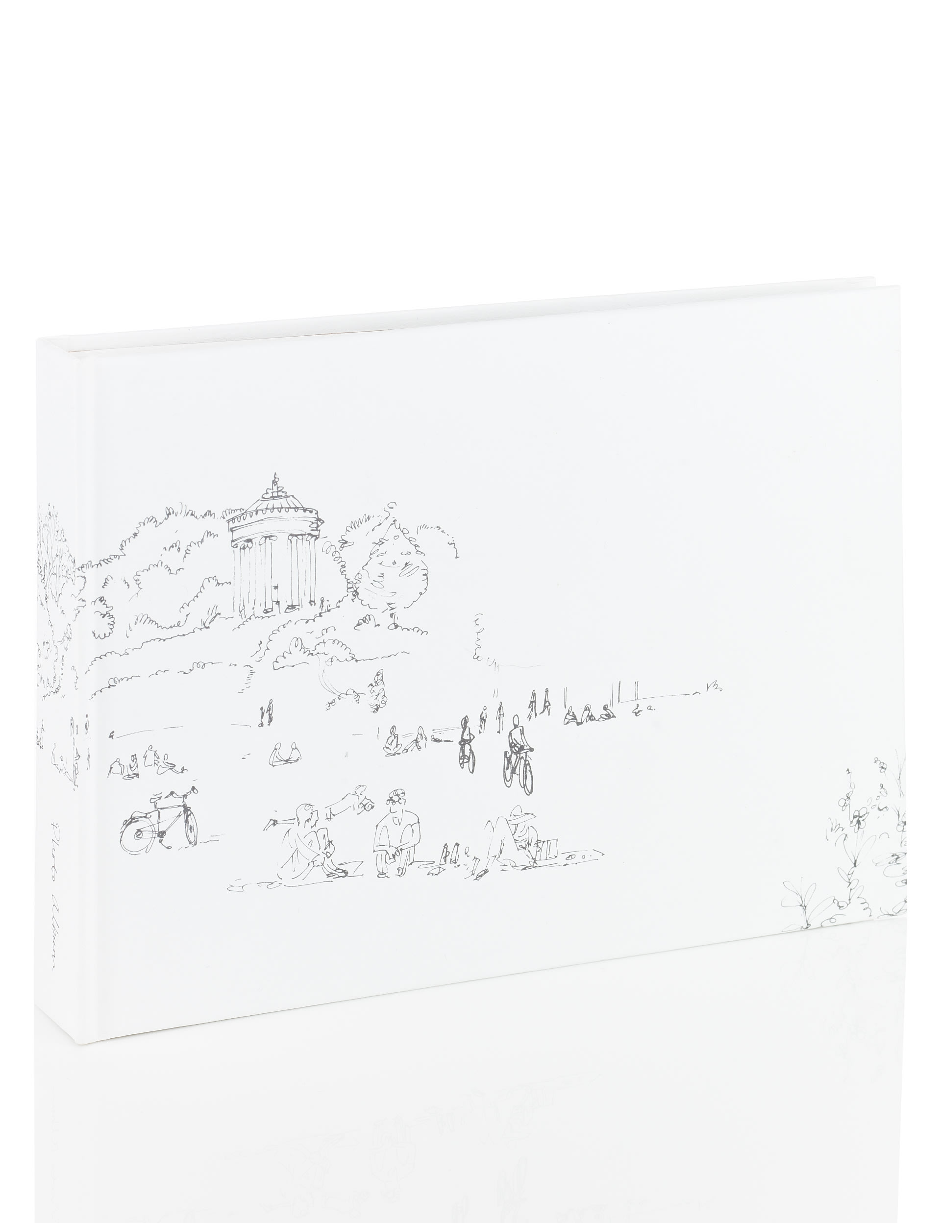 Small Classic Illustrated White Photo Album Image 2 of 3