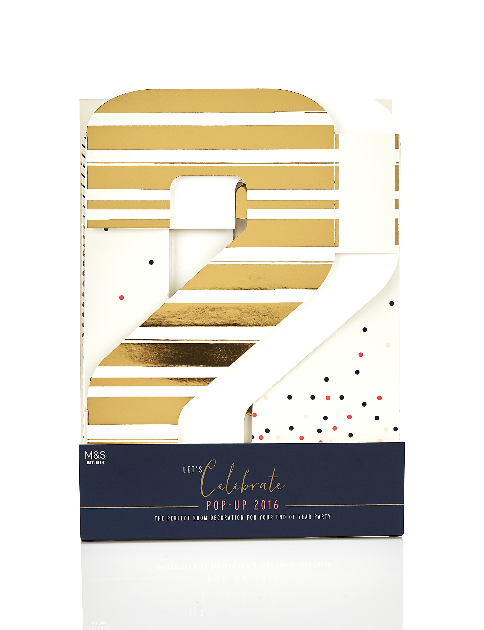 Let's Celebrate 2016 Pop-Up Party Decoration Image 2 of 3
