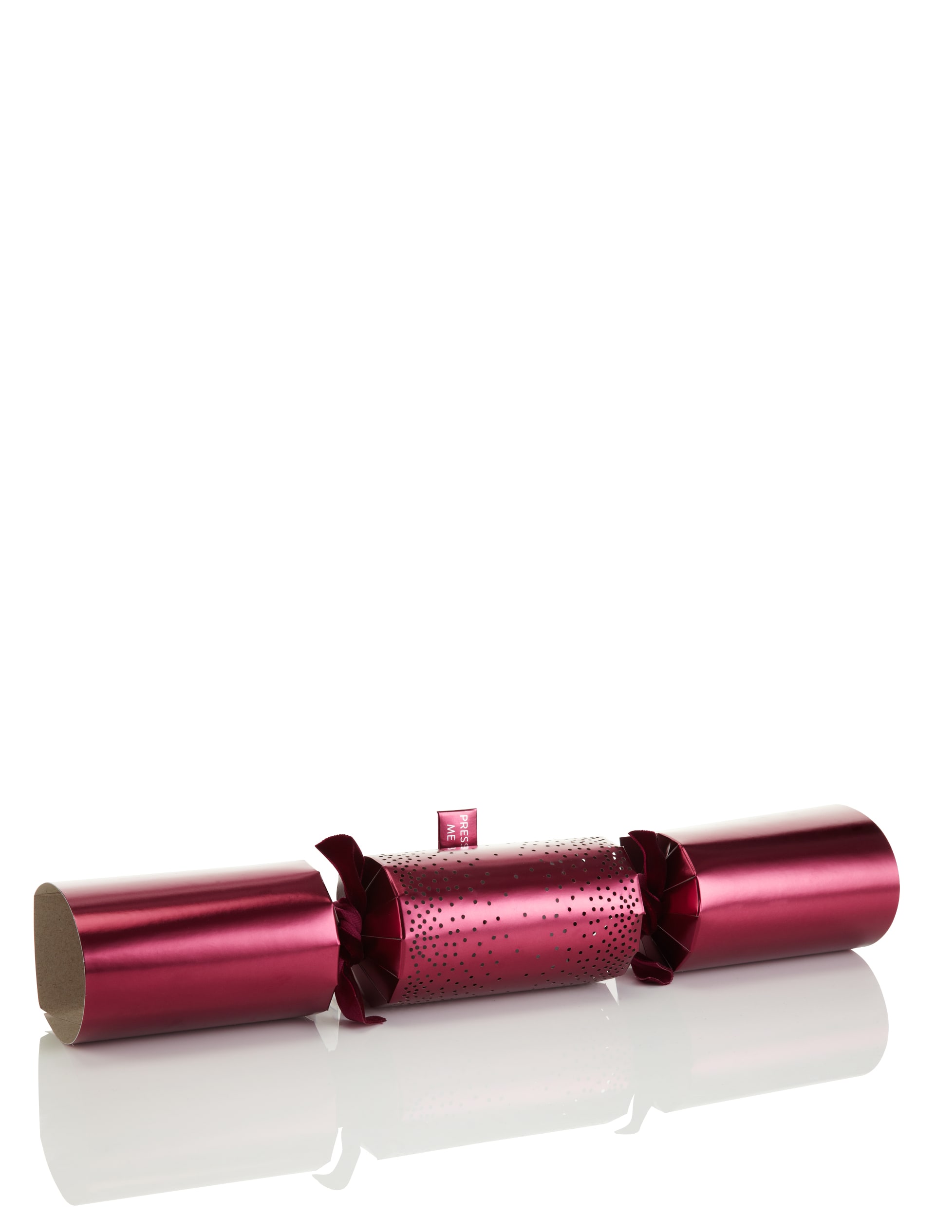 6 Light-Up Burgundy Christmas Crackers Image 2 of 5