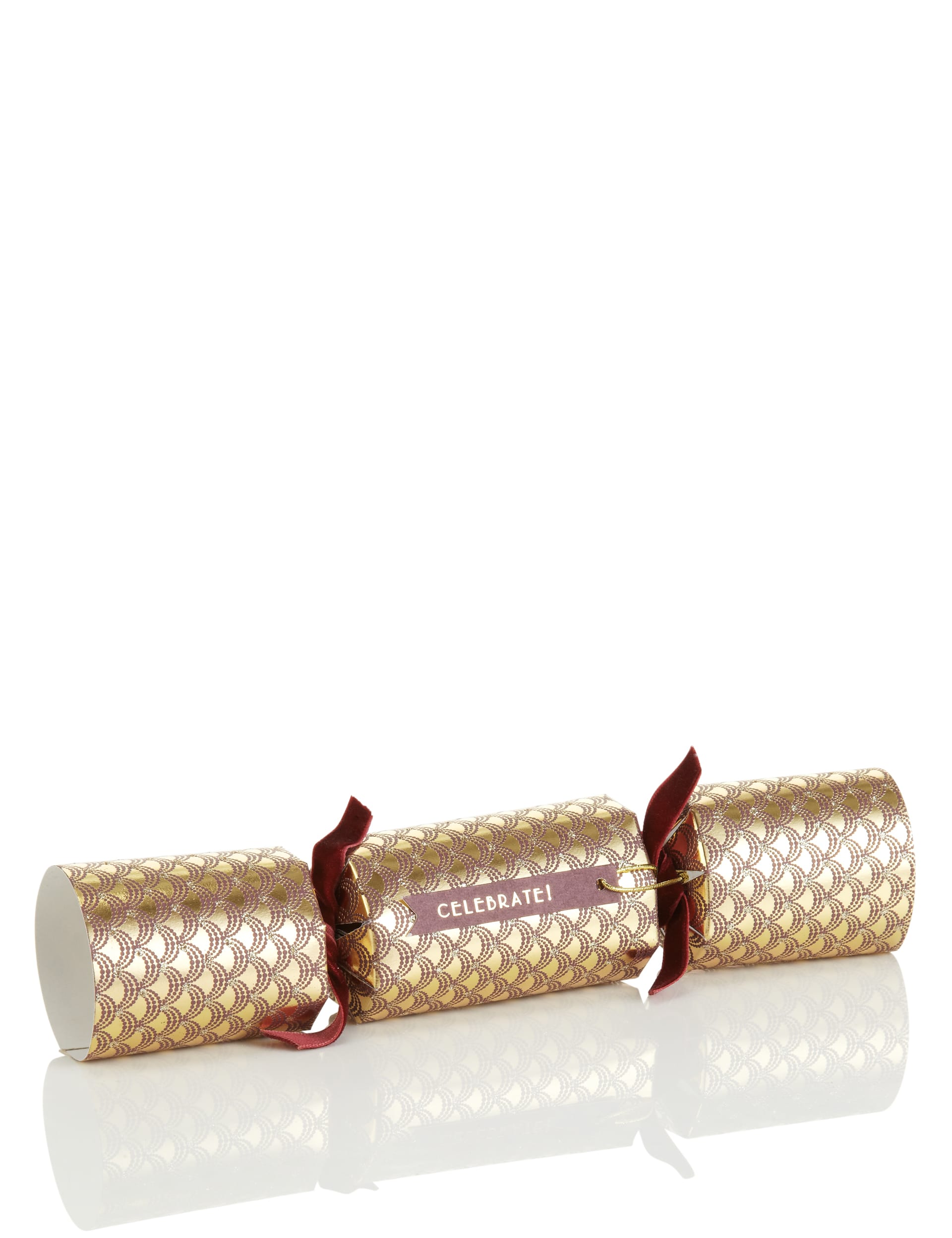 6 Gold Mini Luxury Christmas Crackers Image 2 of 3