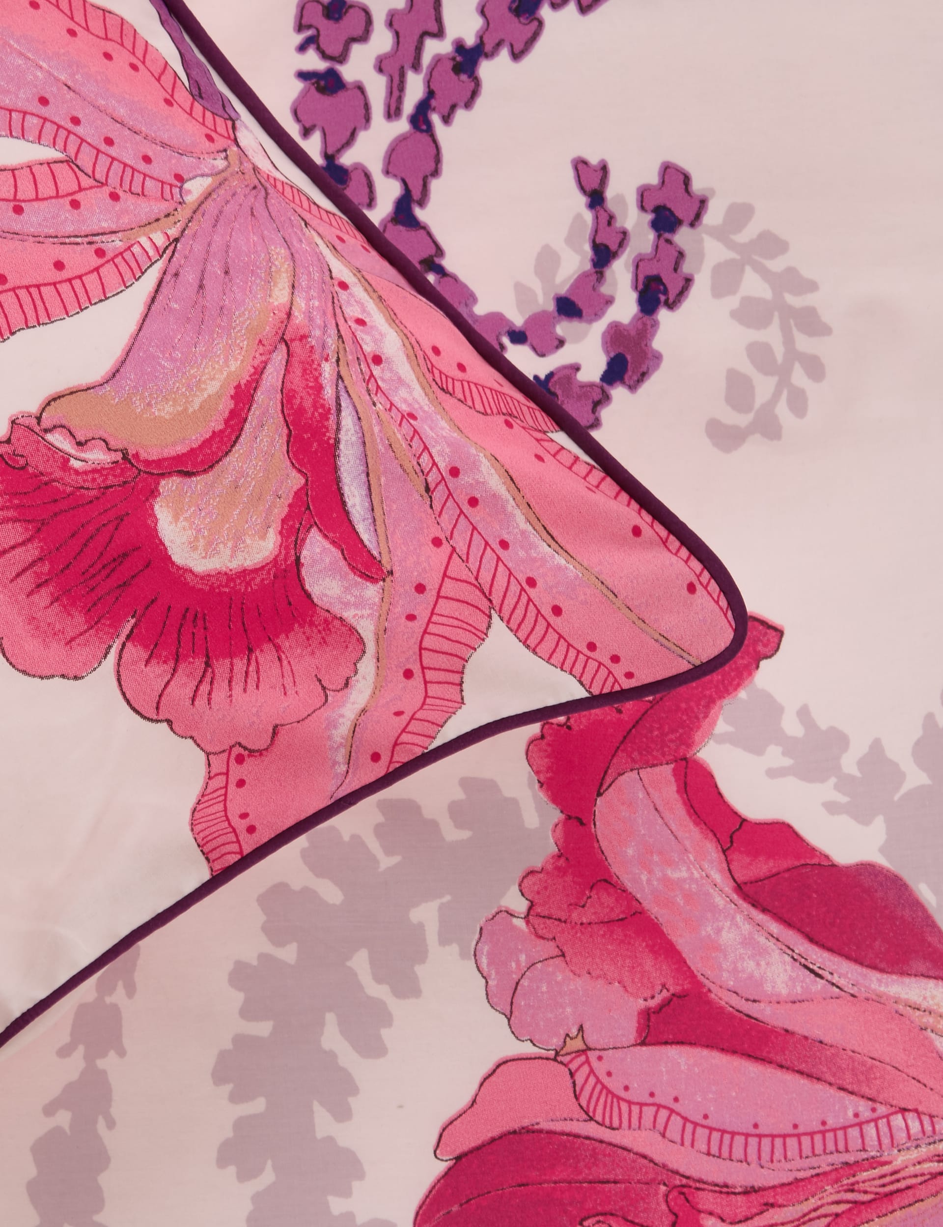 Lotus Print Bedding Set Image 2 of 4