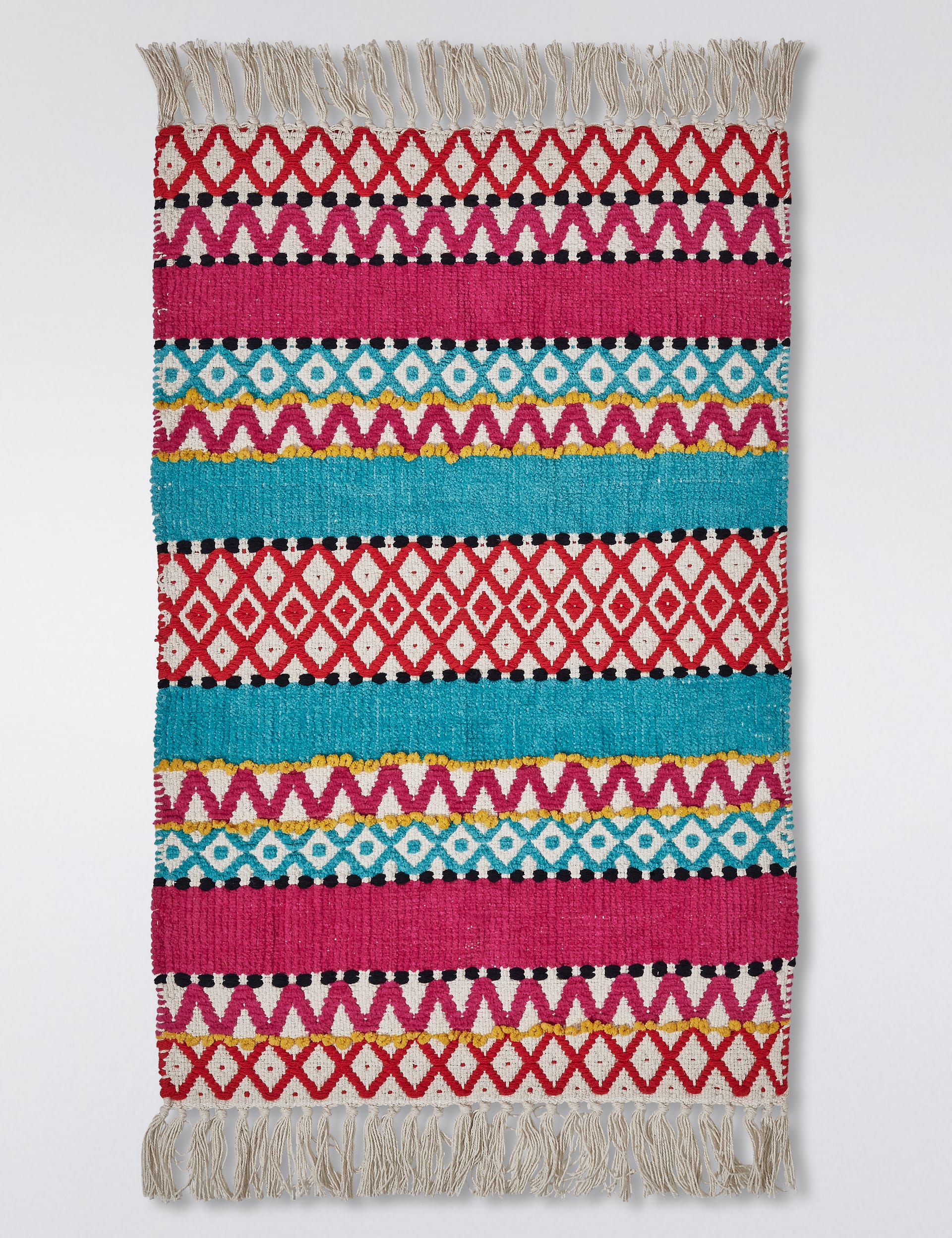 Peruvian Pattern Striped Bath Mat Image 1 of 2