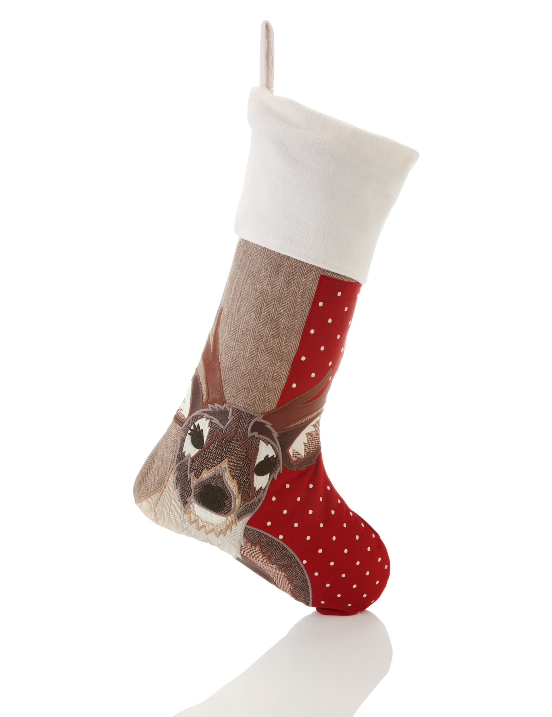 Stag Appliqué Stocking Image 1 of 2