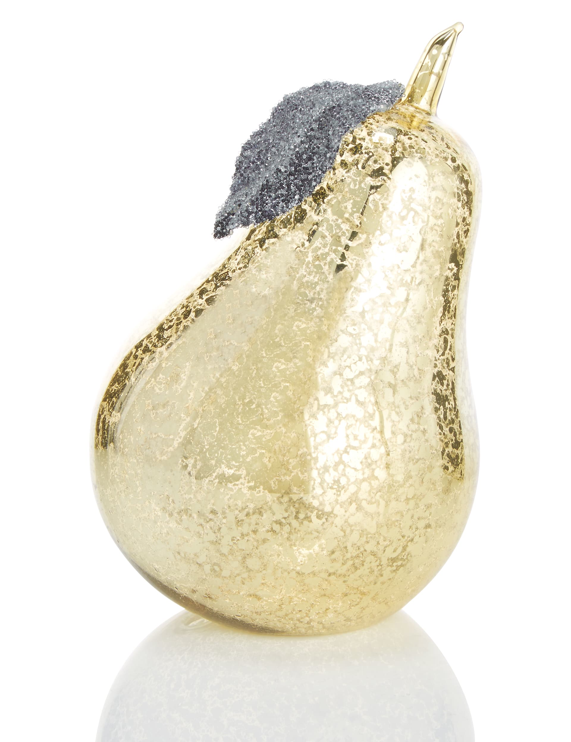 Golden Glass Pear Room Decoration Image 1 of 2
