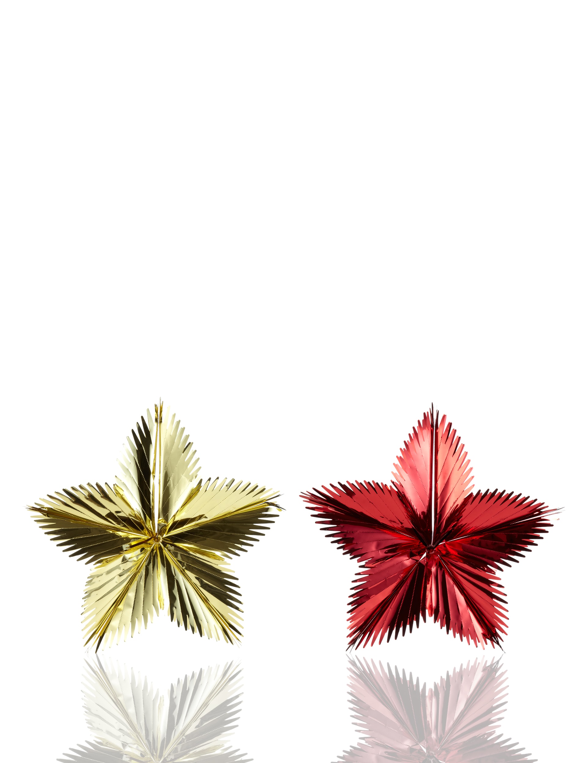 2 Pack of Foil Star Hanging Decorations Image 1 of 1