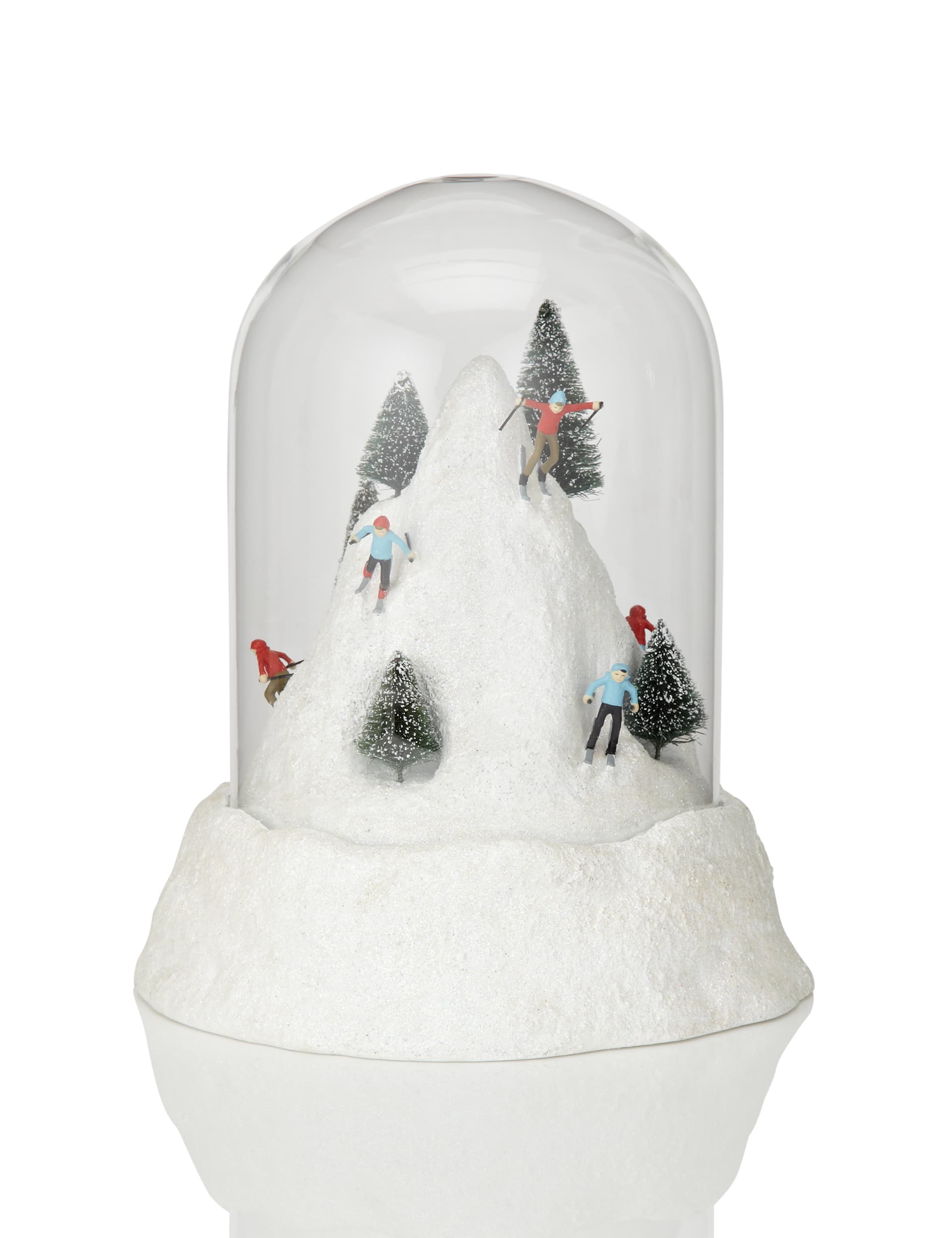 Ski Bell Jar Christmas Decoration Image 1 of 2