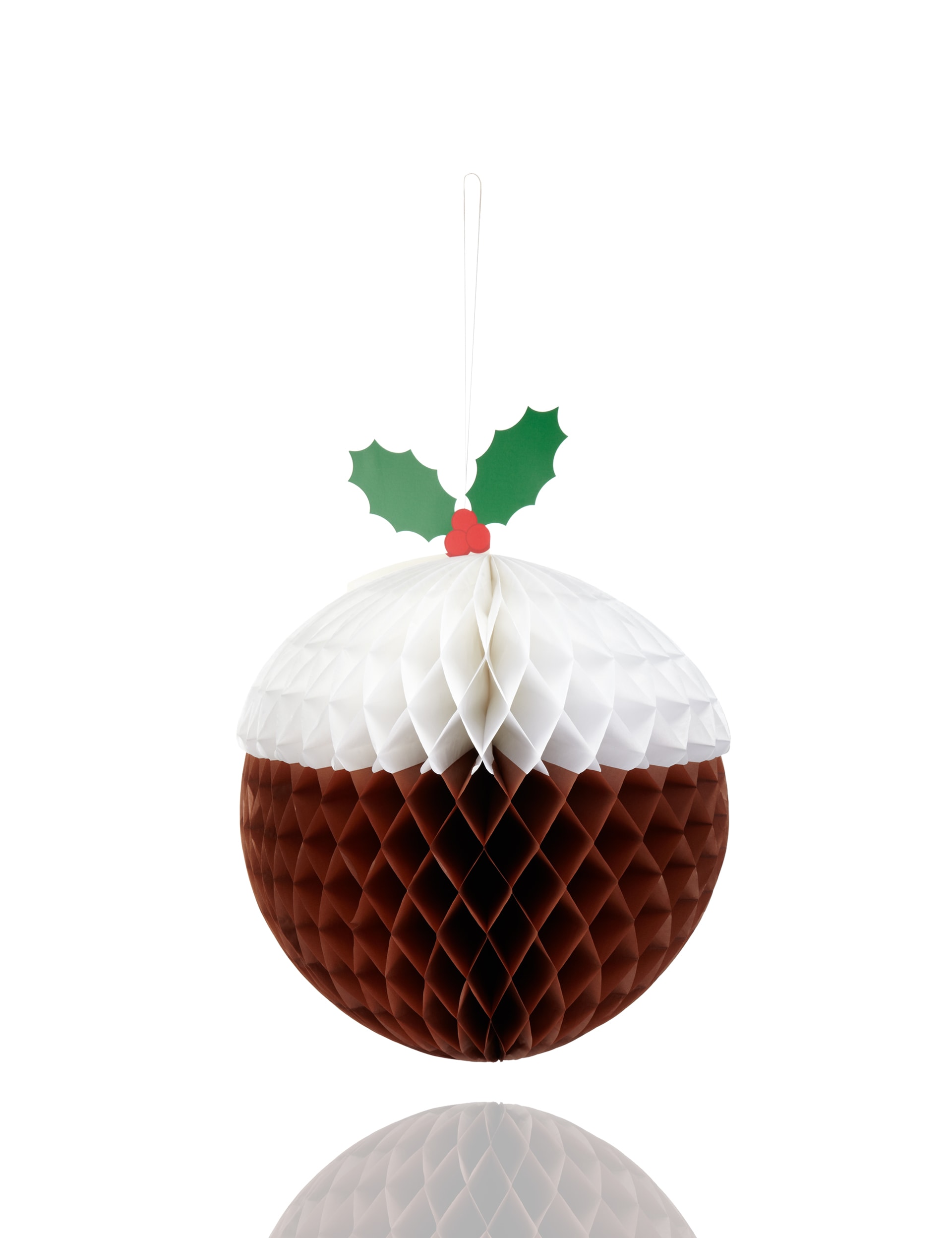 Honeycomb Christmas Pudding Room Decoration Image 1 of 1