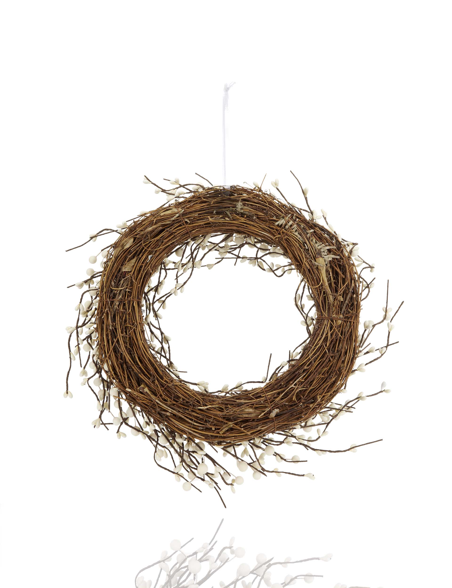 White Berry & Twig Christmas Wreath Image 1 of 2