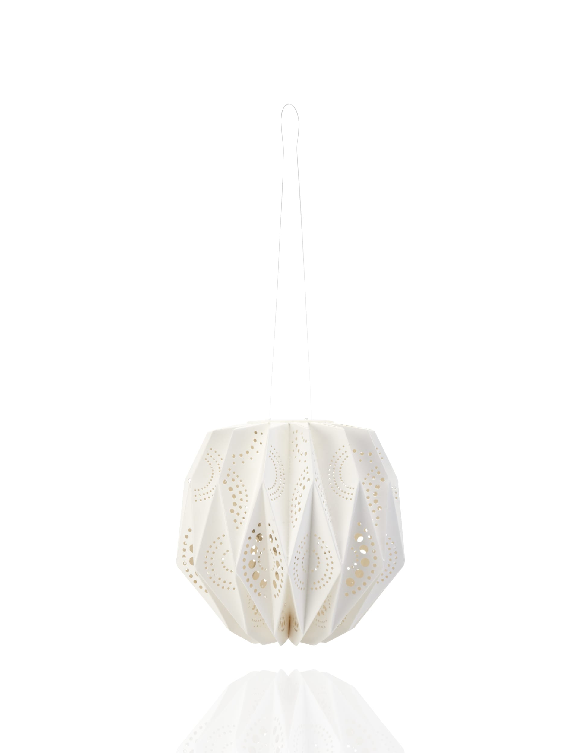 Warm White Light Up Snowflake Orb LED Light Image 1 of 2