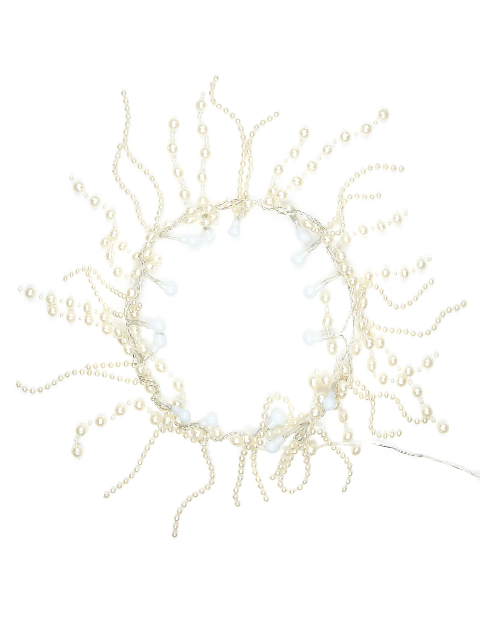Beaded Garland with 15 Warm White LED Lights Image 2 of 4