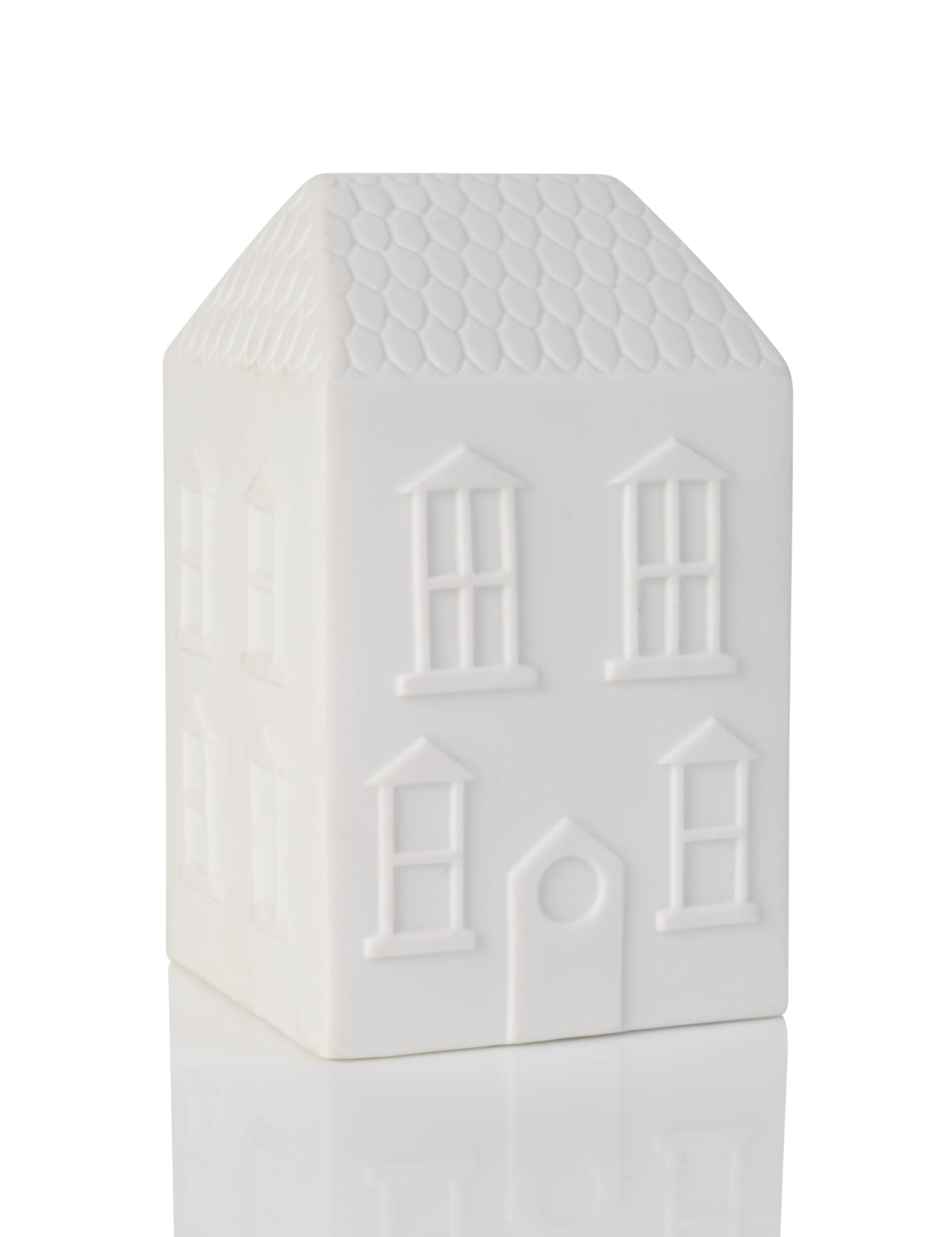 Light Up Porcelain House Battery Christmas Decoration Image 2 of 3