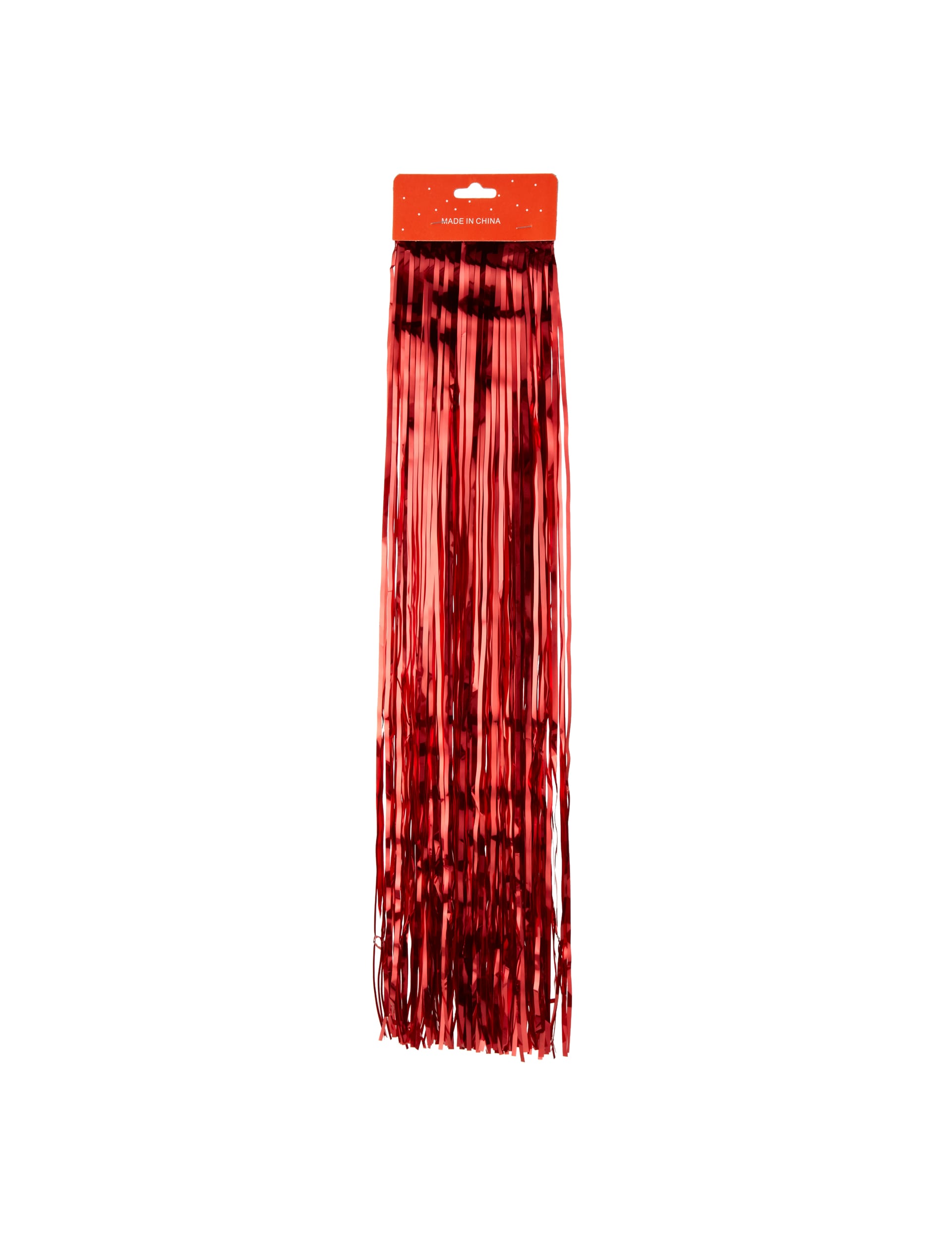 Festive Red Angel Hair Christmas Strip Decoration Image 1 of 1