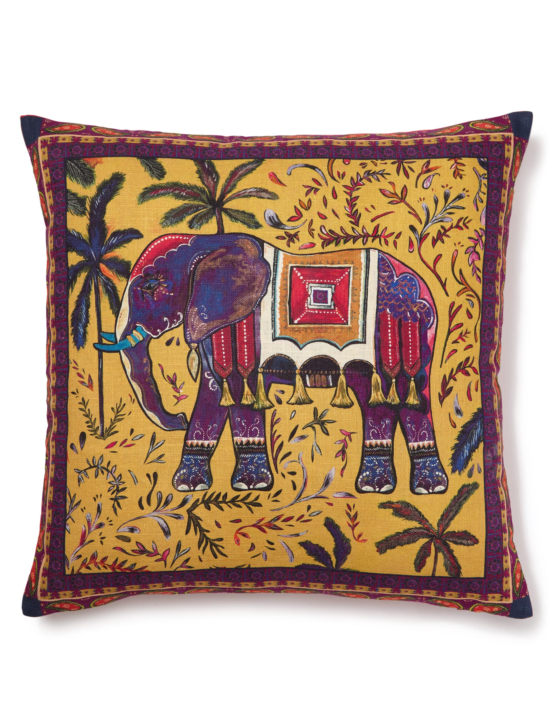 Elephant Print Cushion Image 1 of 2
