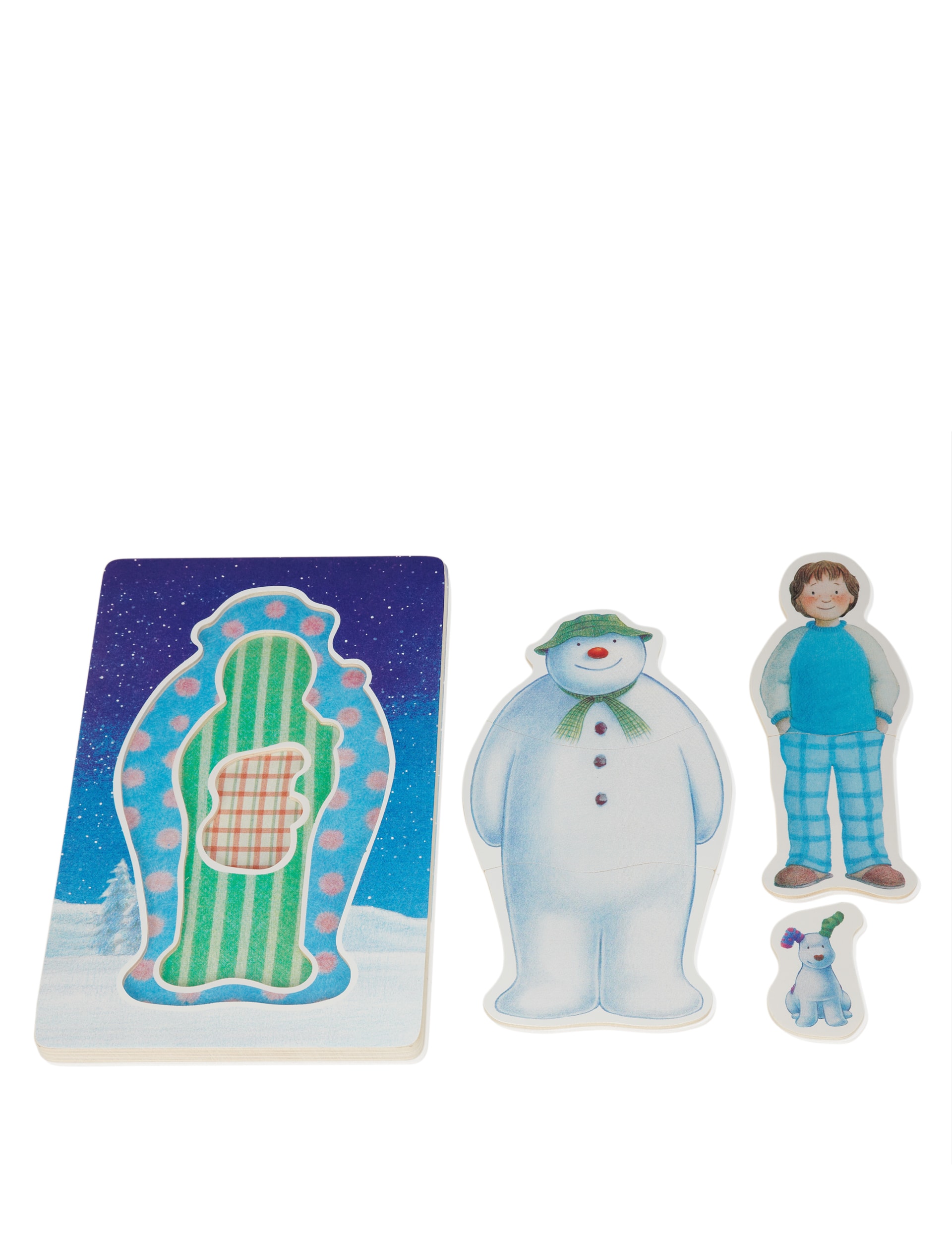 Snowman and The Snowdog Wooden Puzzle Image 1 of 2