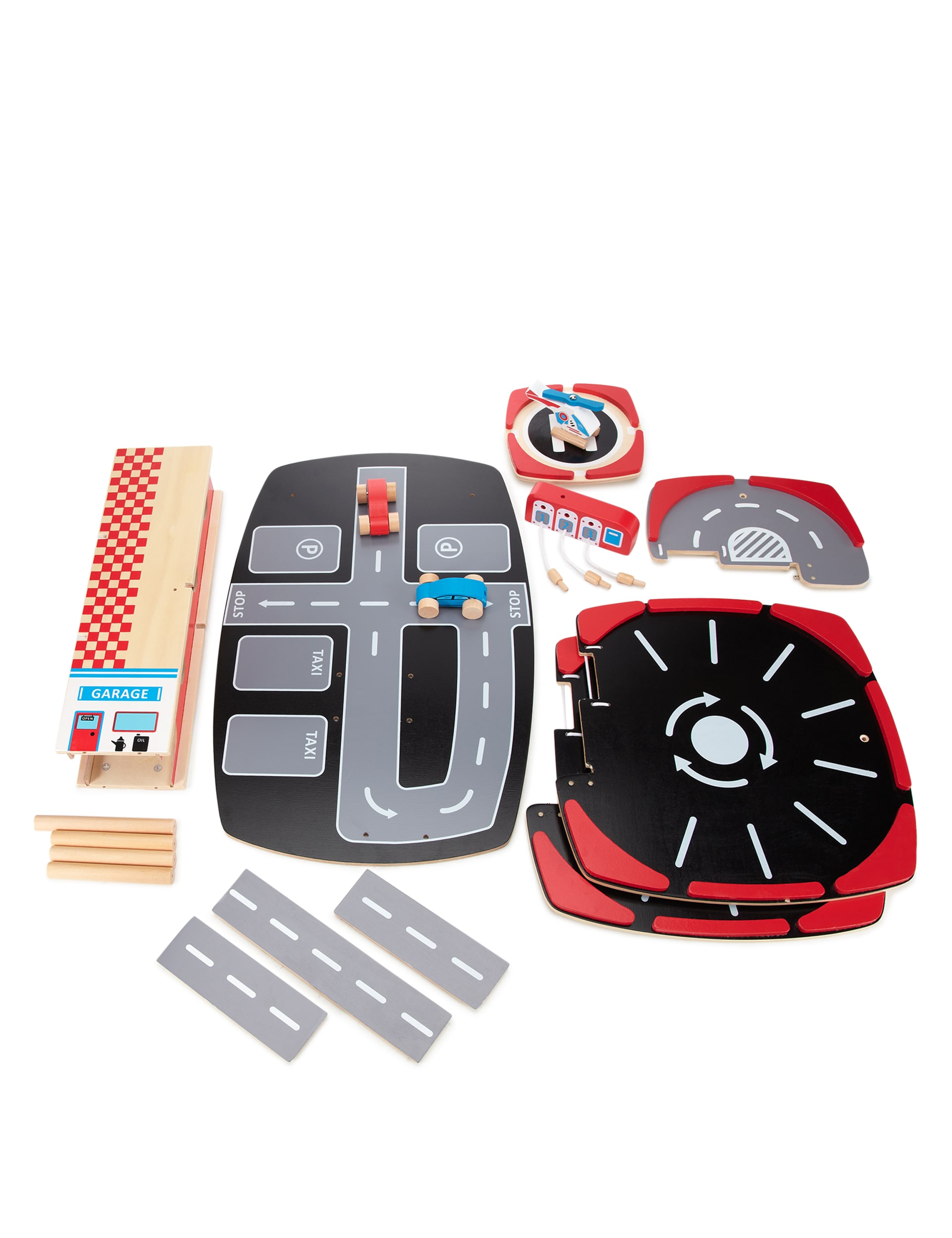 Wooden Garage with Vehicles Image 1 of 2