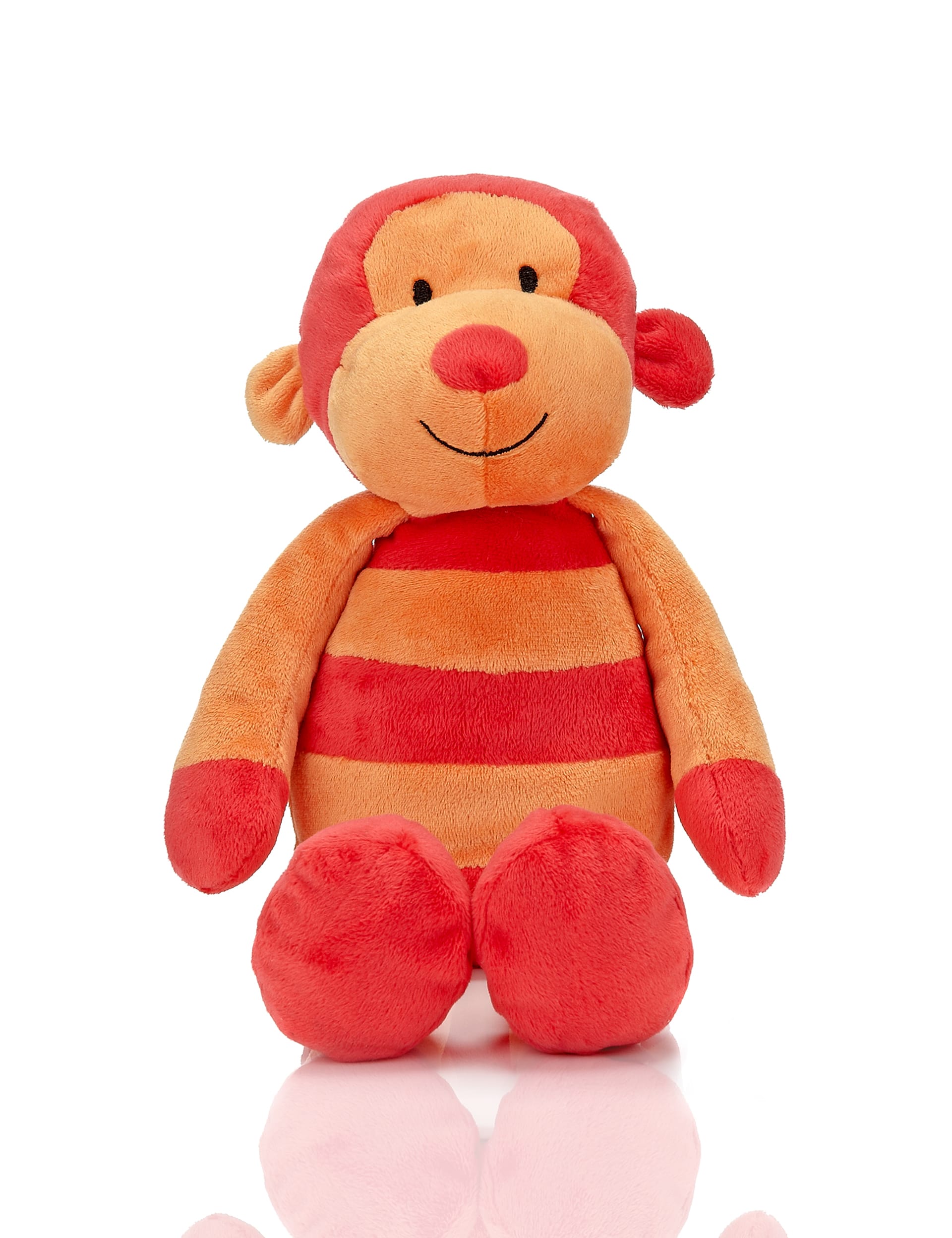 Stripy Monkey Soft Toy M S