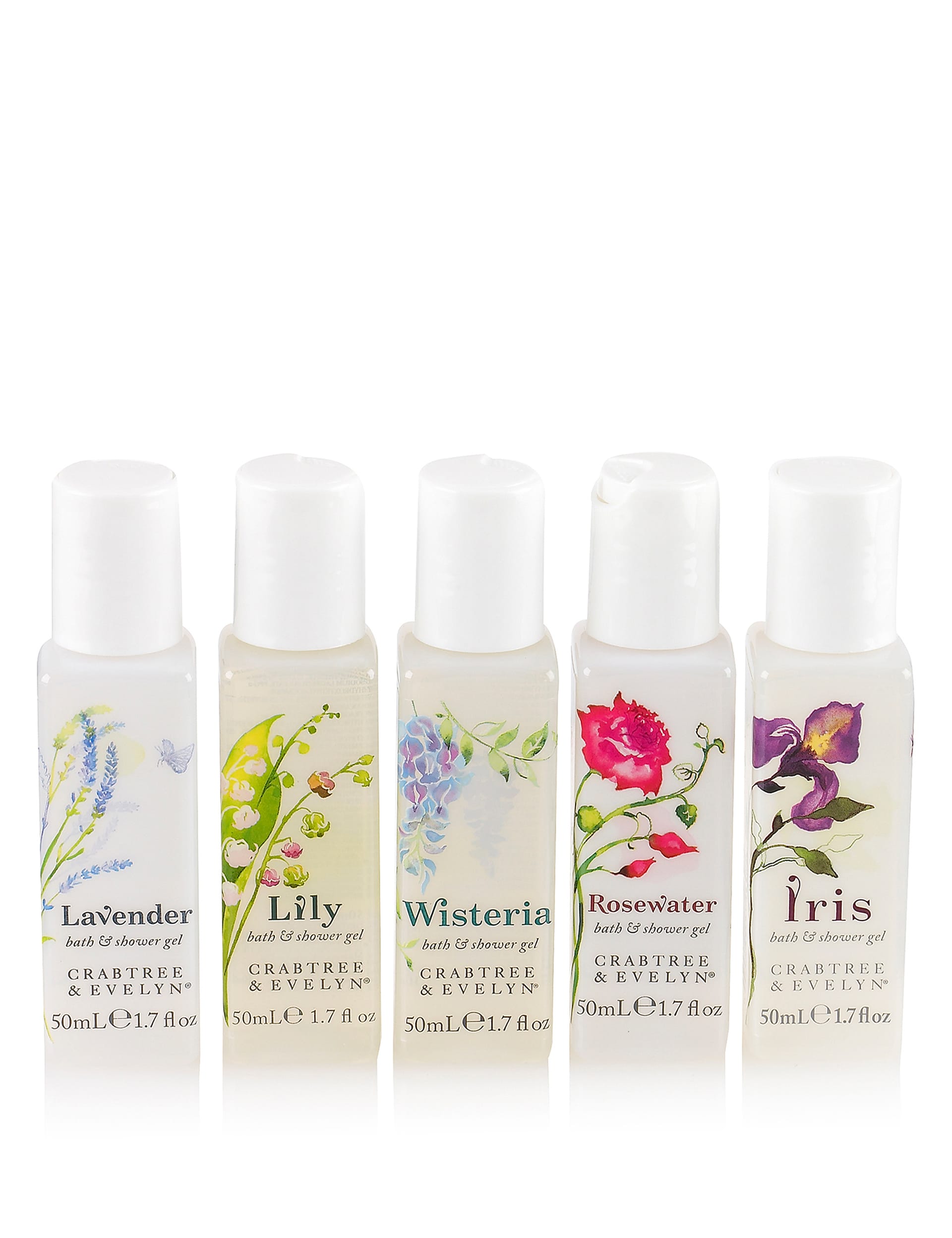 Crabtree & Evelyn Floral Bath Gems 5 x 50ml Image 1 of 2