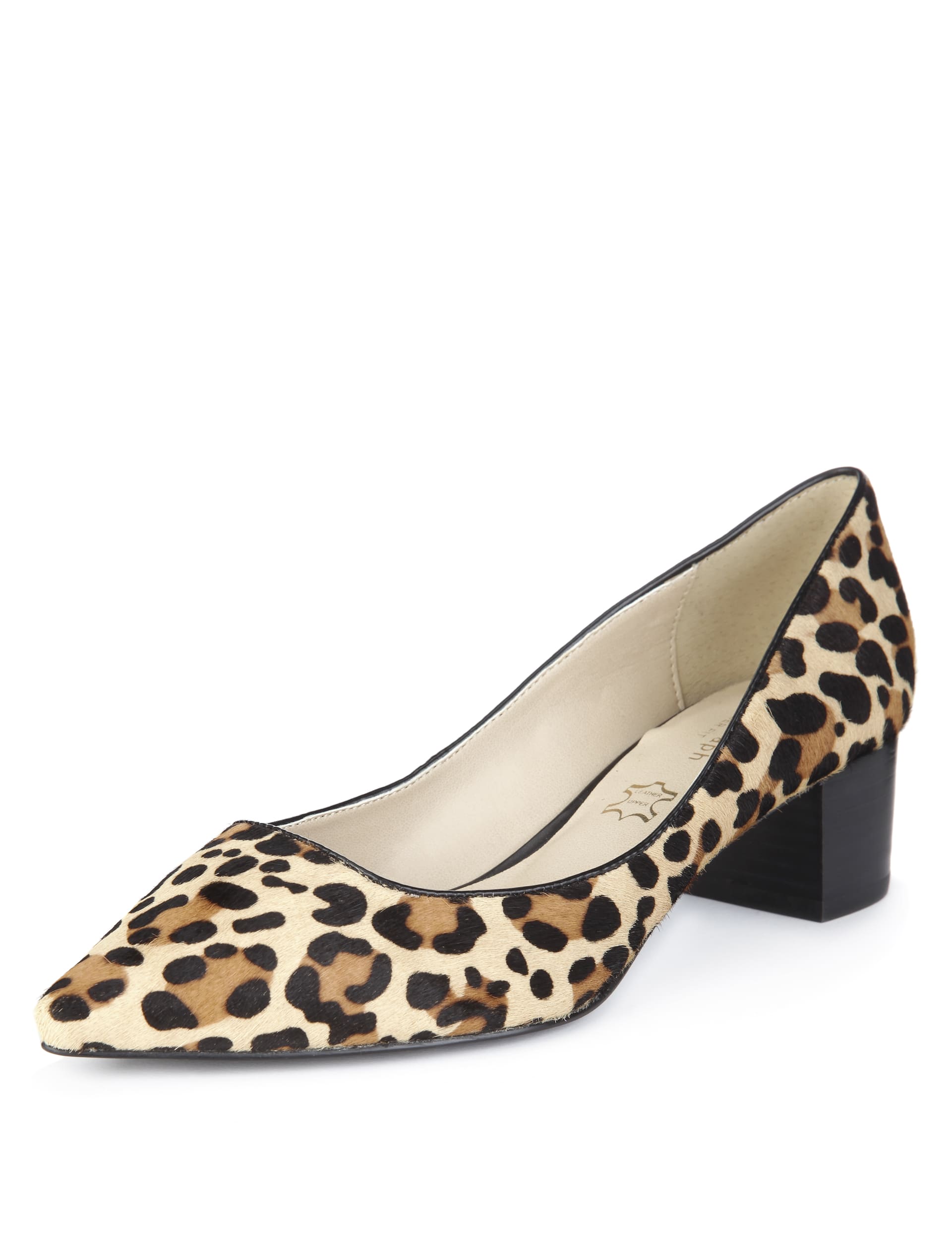 Wide fit fashion animal print shoes