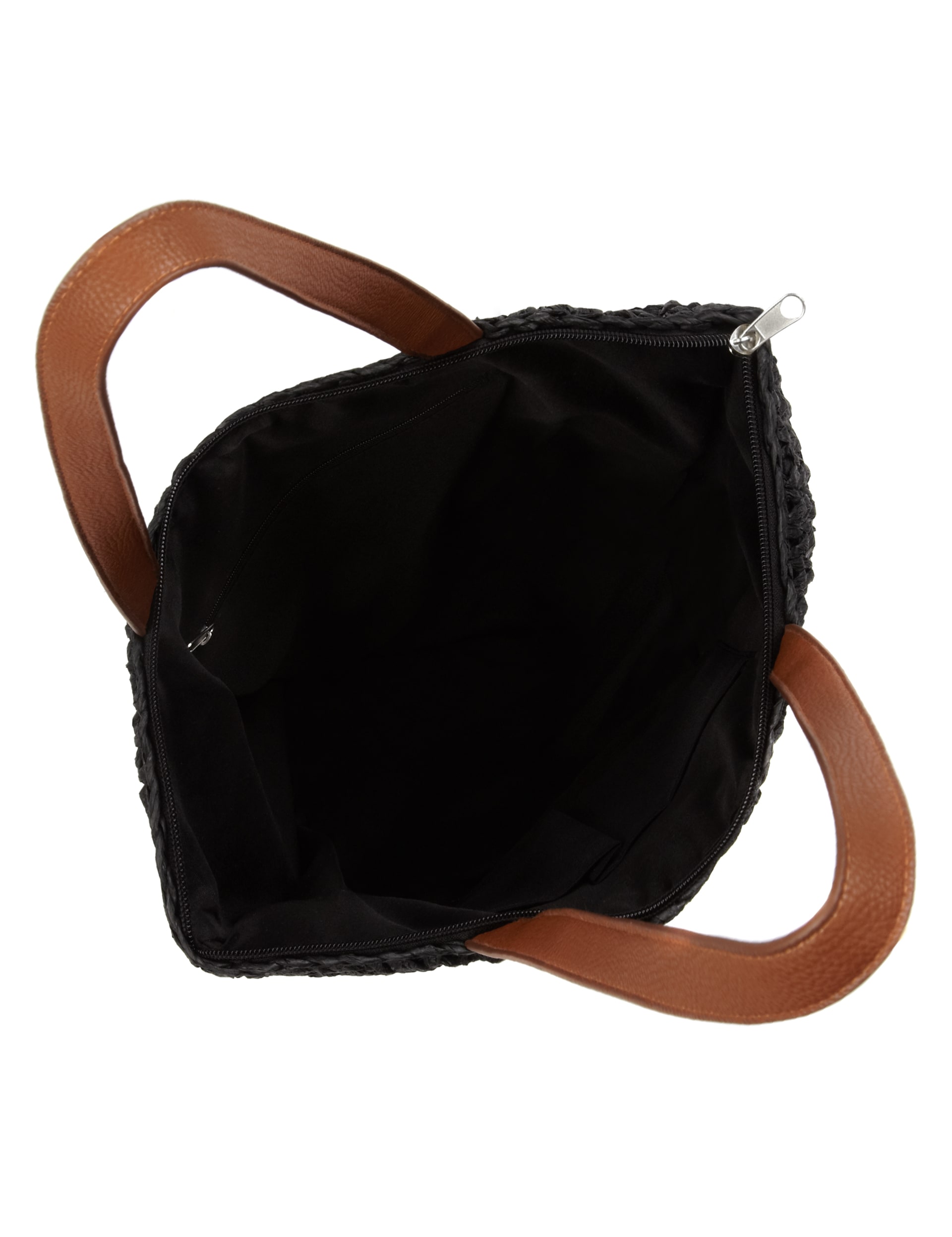 Straw Bucket Tote Bag Image 2 of 6
