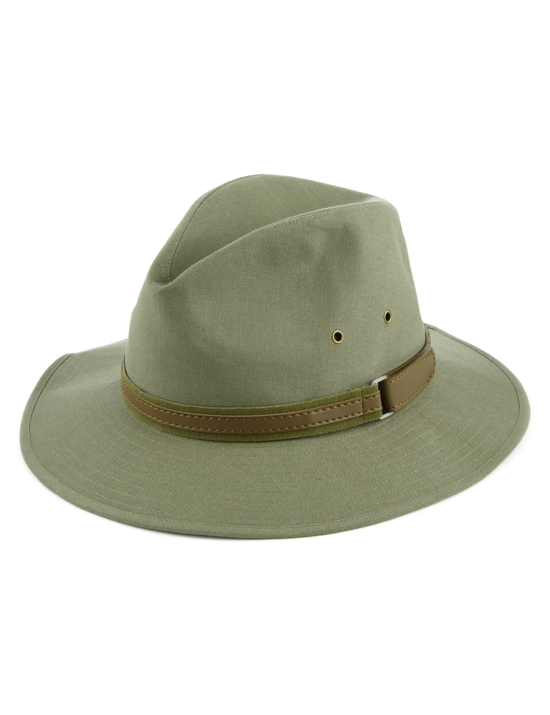 Wide Brim Trilby Hat with Linen Image 1 of 1