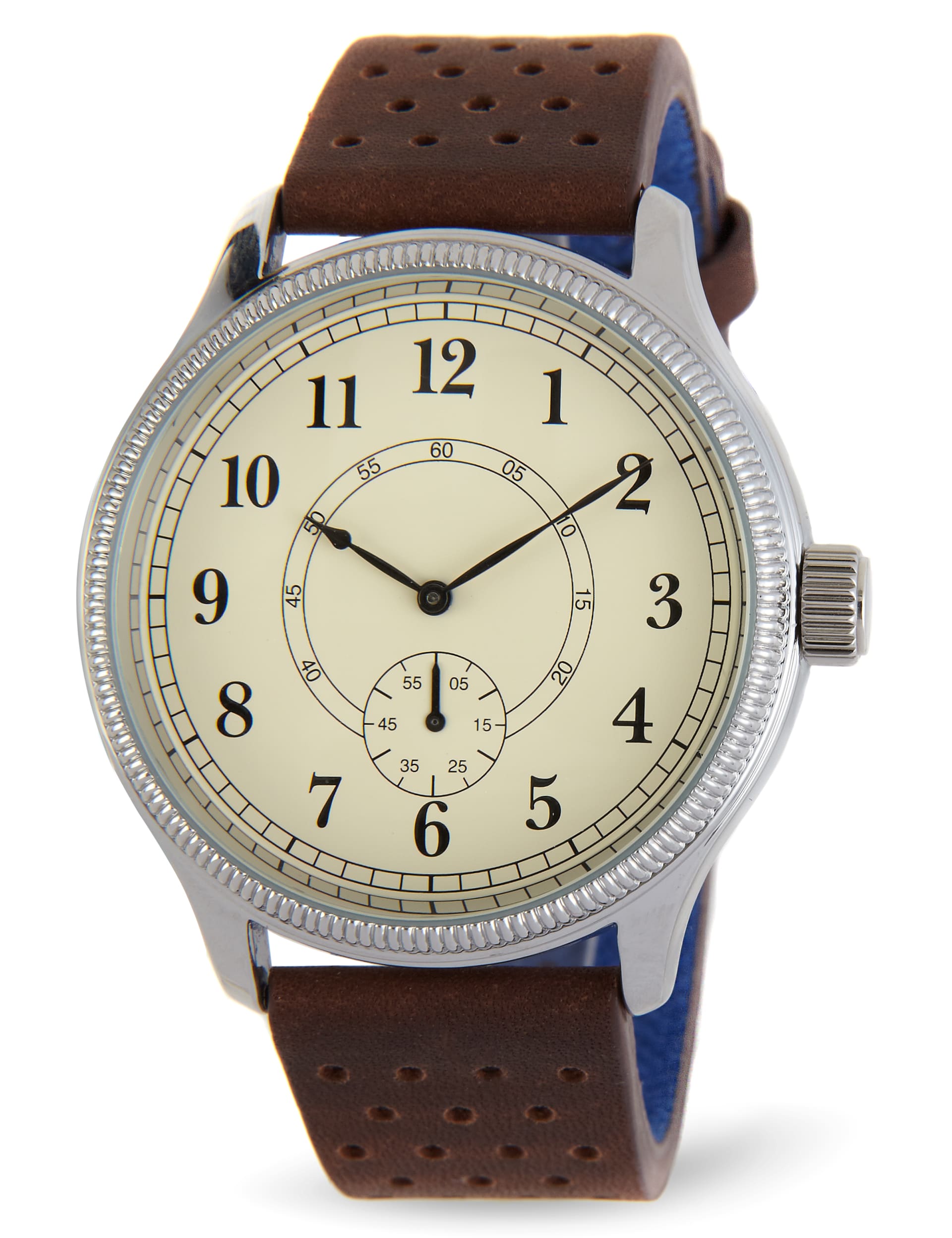 Large Round Face 1 Eye Analogue Strap Watch Image 1 of 1