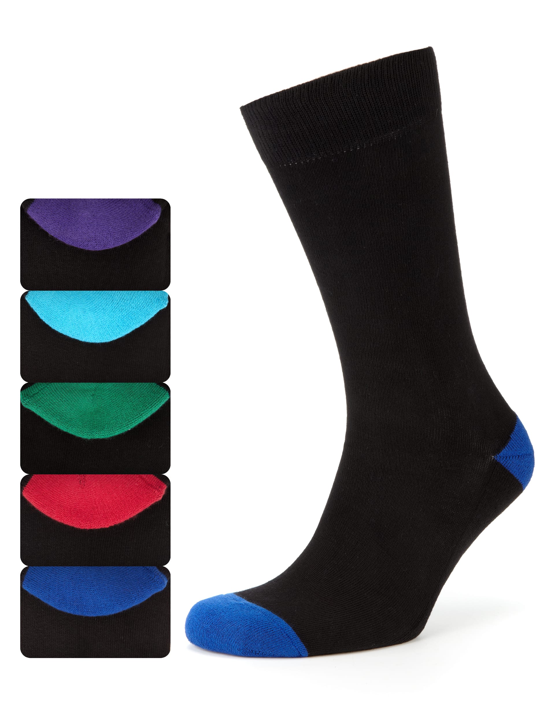 5 Pairs of Freshfeet™ Cushioned Sole Socks Image 1 of 1