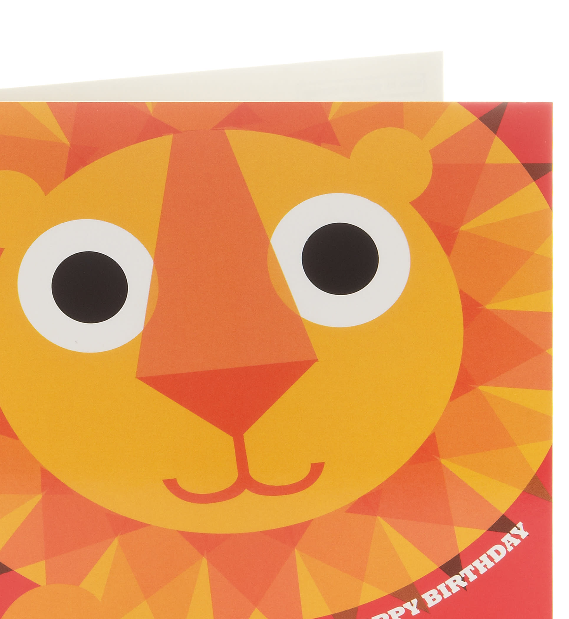 Bright Lion Birthday Card for Kids Image 1 of 2