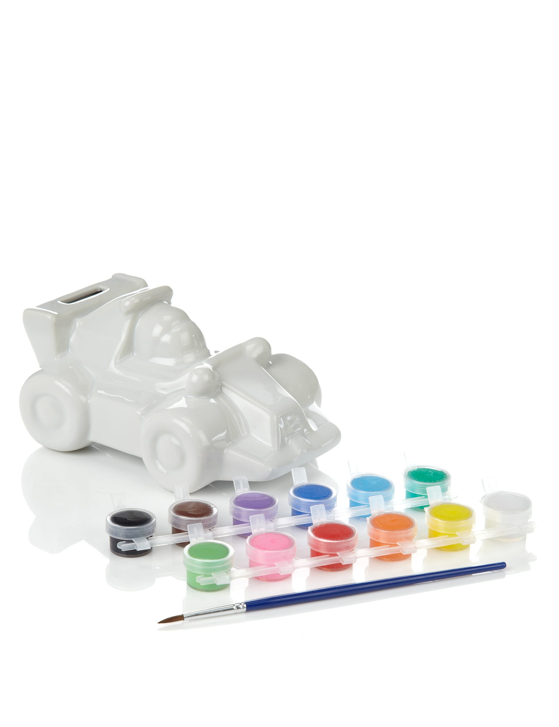 Kids' Stuff Decorate Your Own Racing Car Money Box Toy Set Image 2 of 3