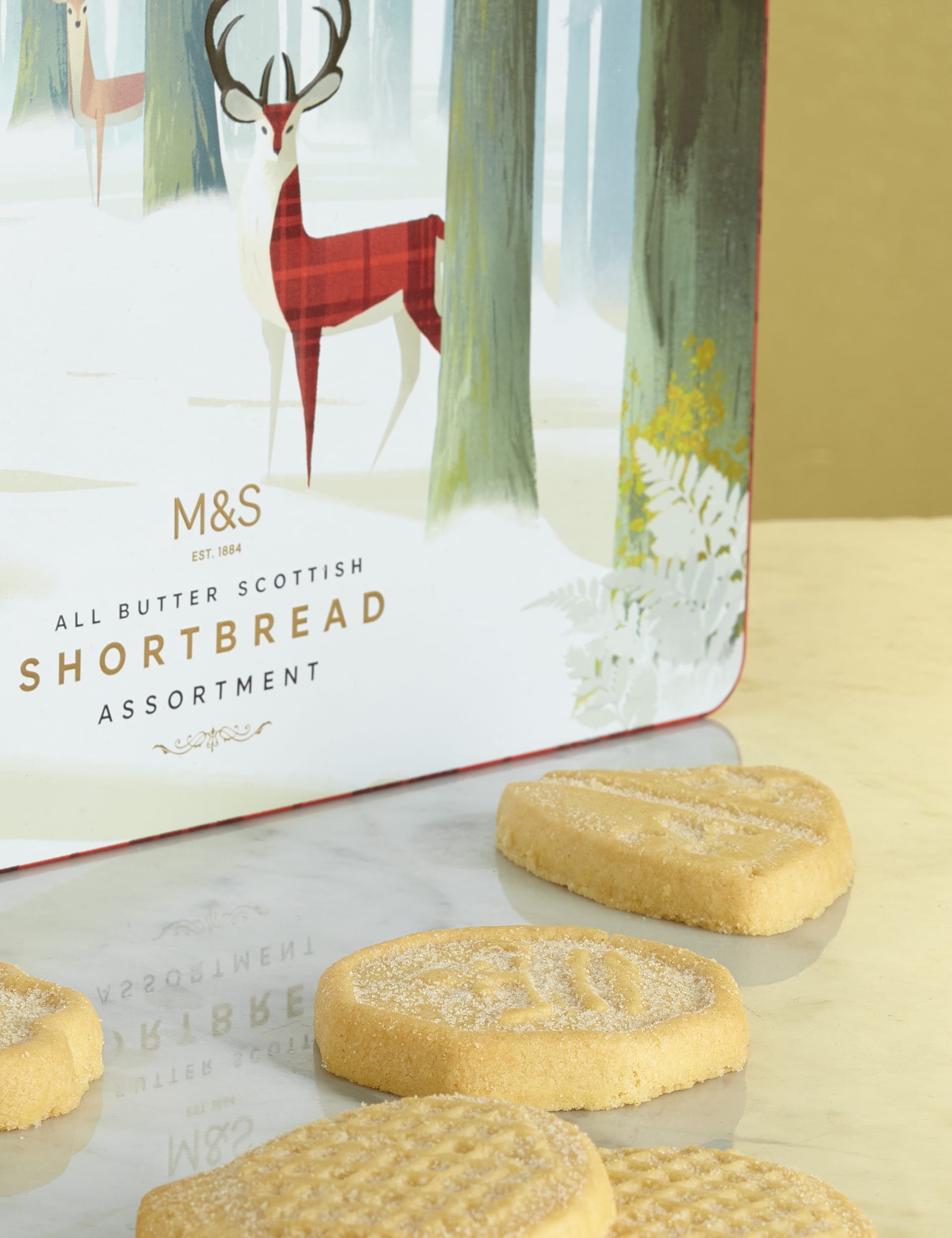 Shortbread Biscuit Stag Tin Image 2 of 4