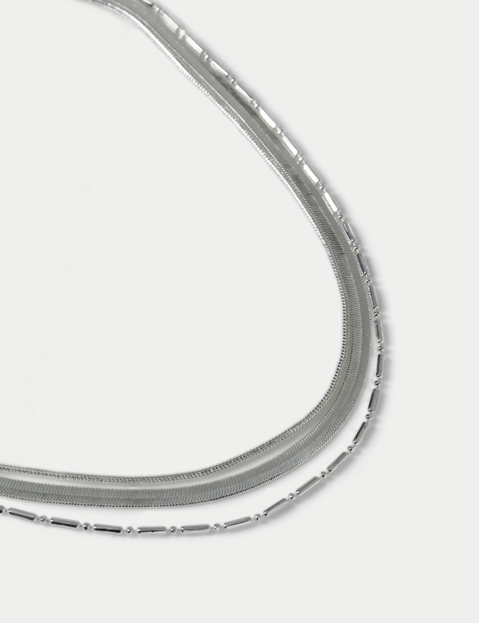 Snake Chain Layered Necklace | M&S