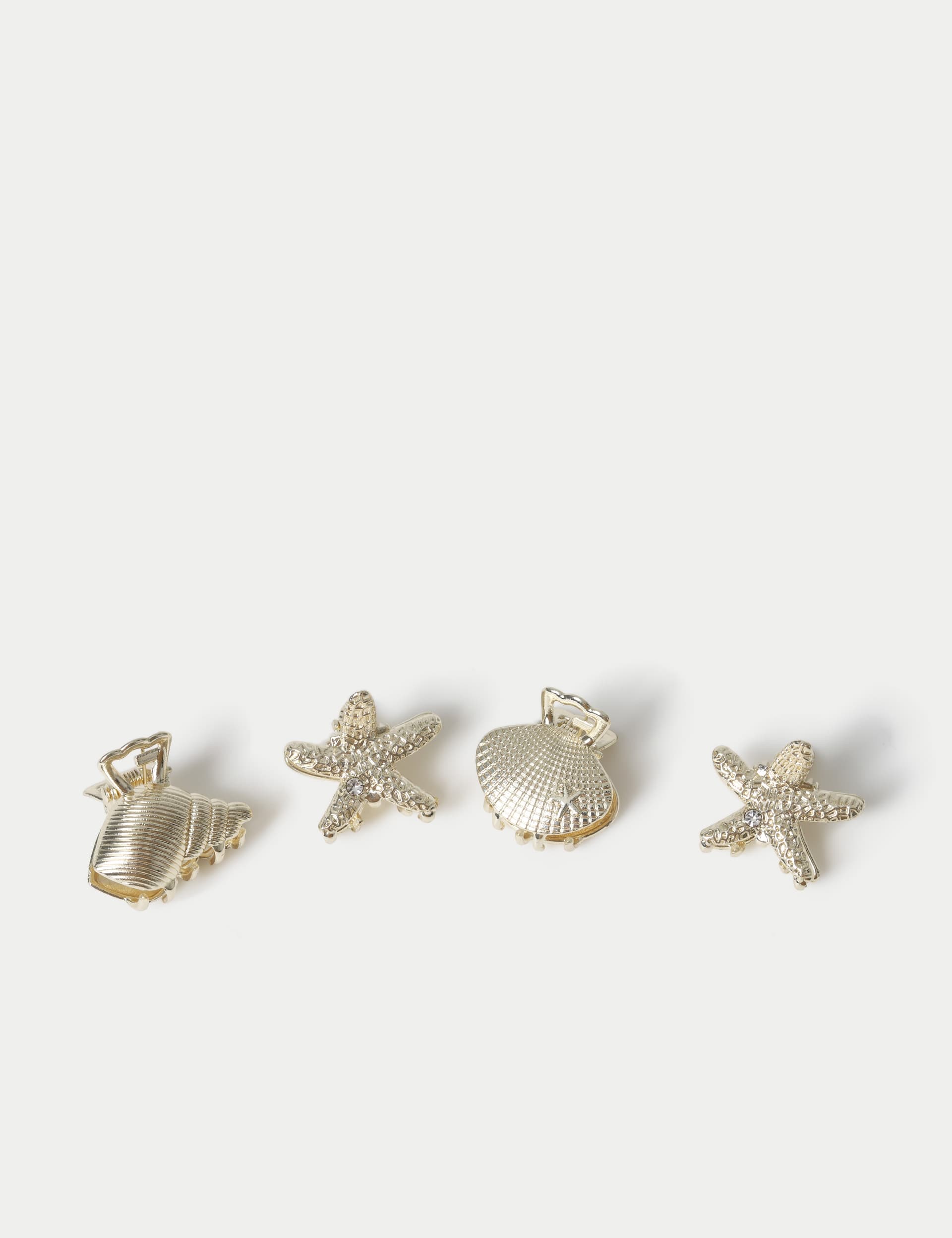 Metal Shell Mini Claw Clips | M&S