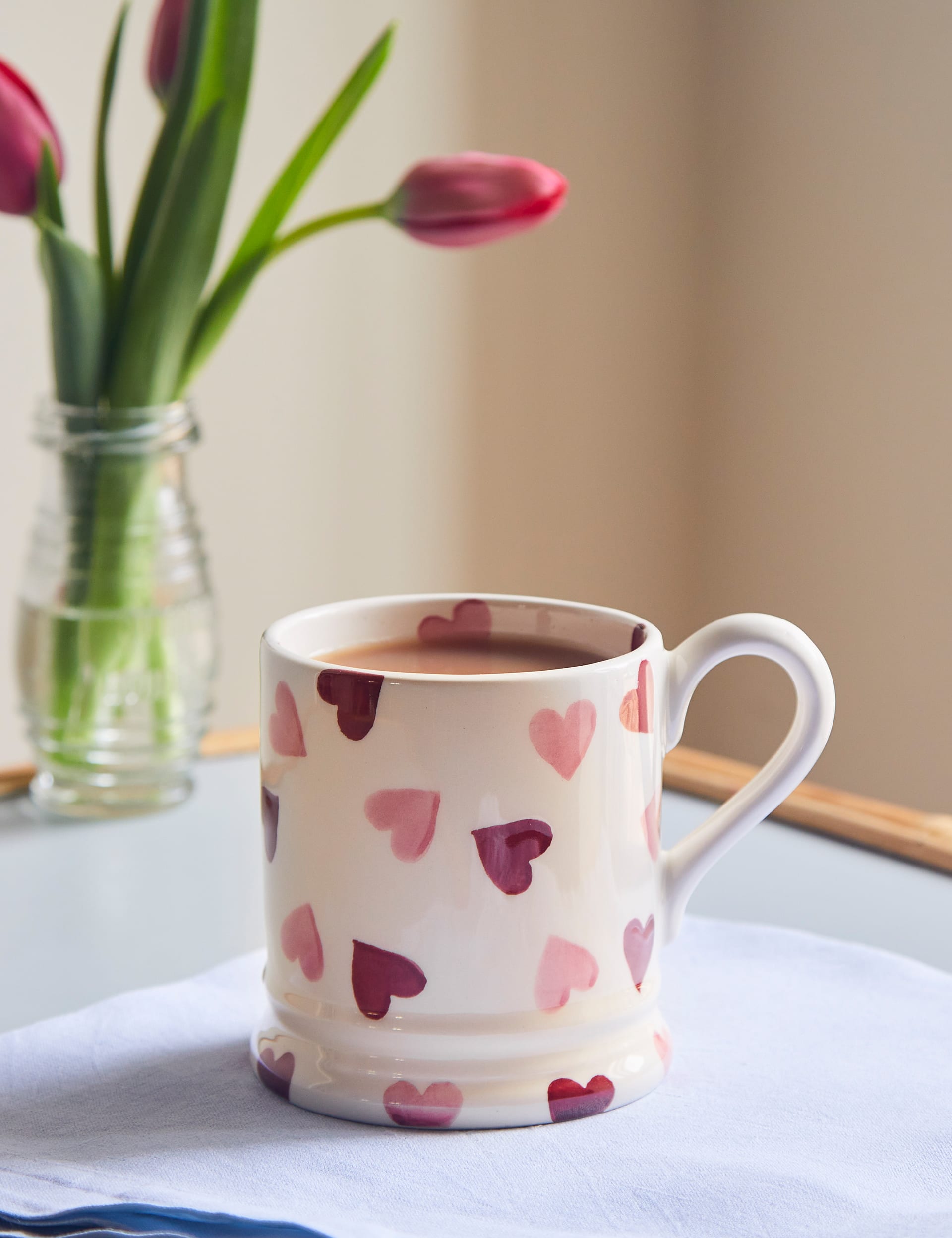 Pink Hearts Mug