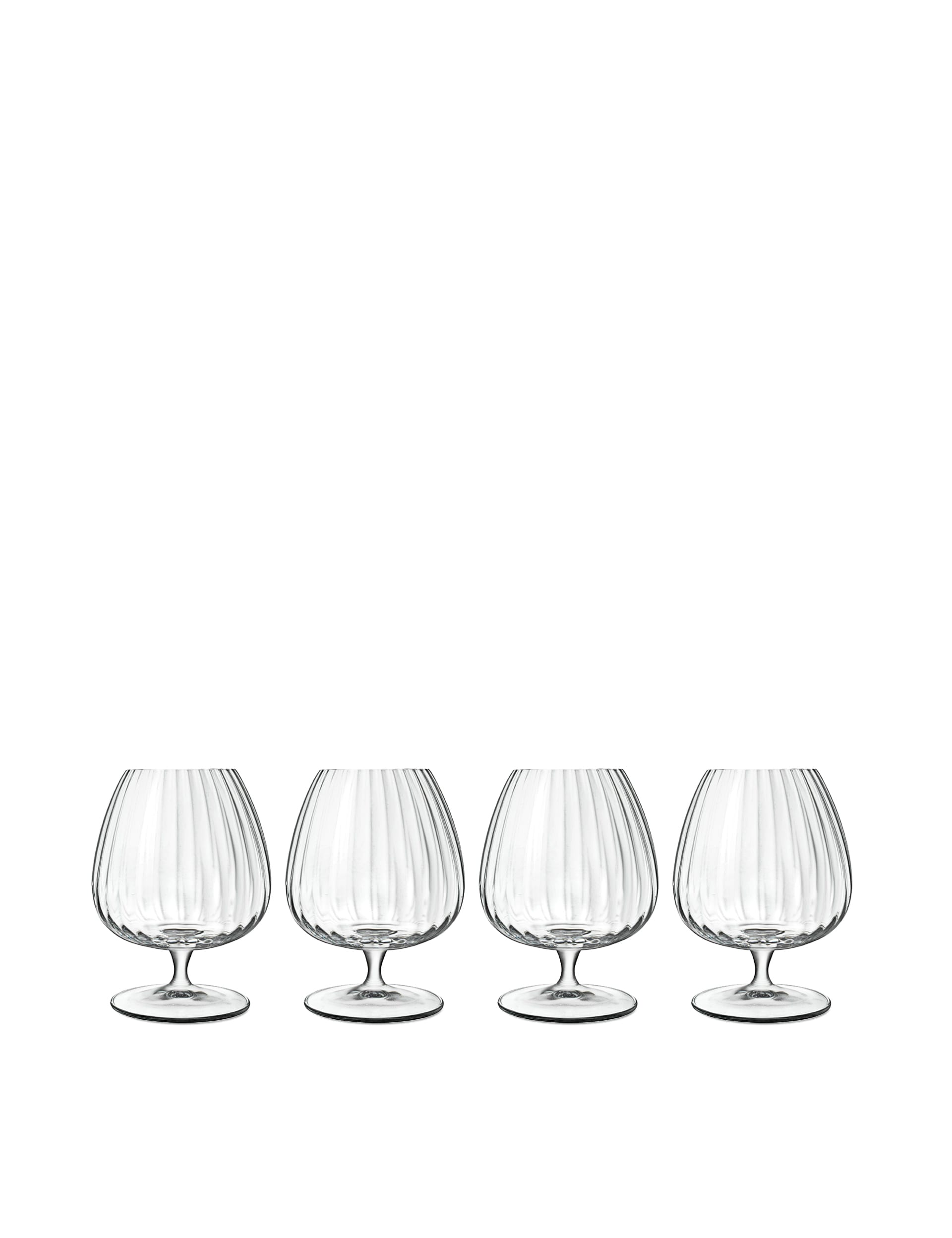 Set of 4 Optica Cognac Glasses