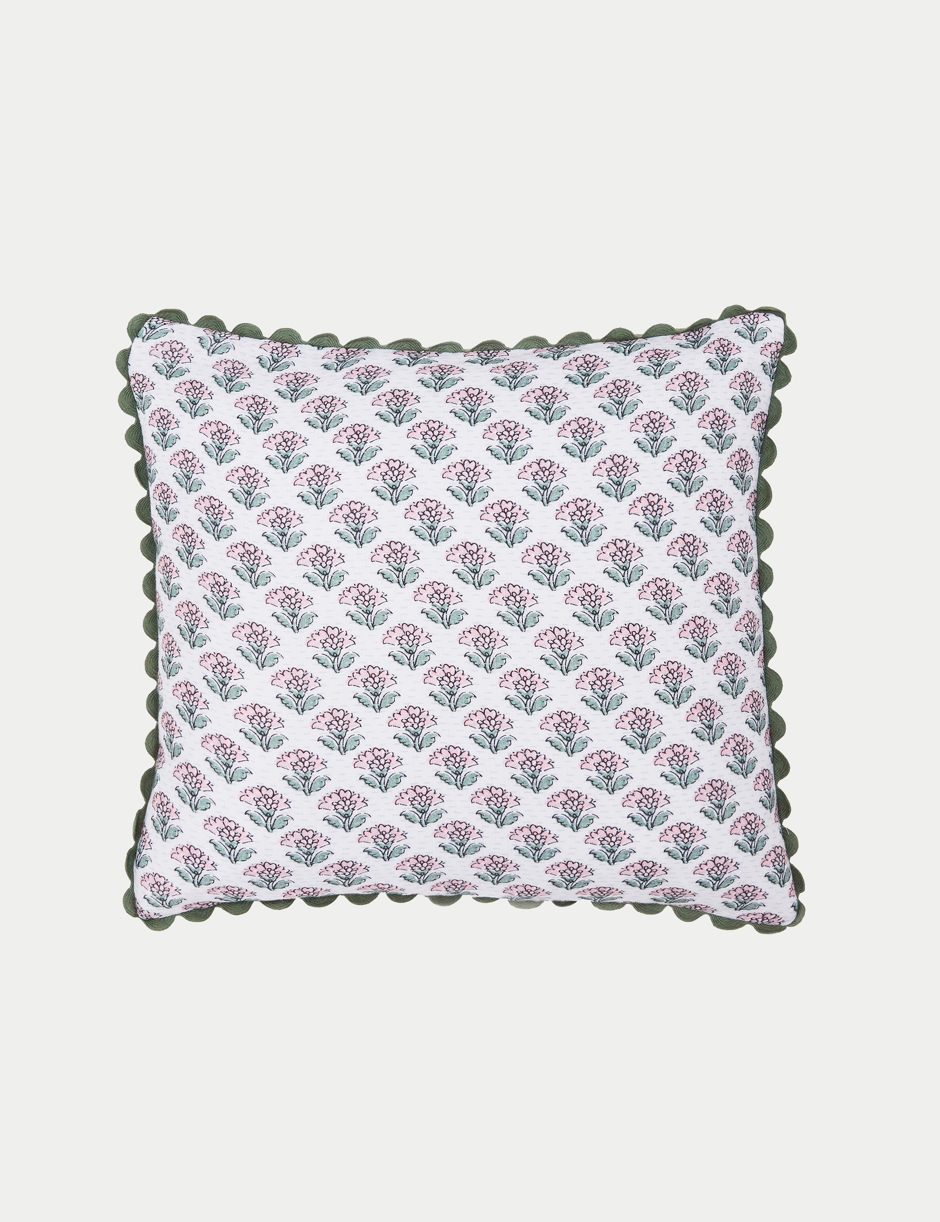 Pure Cotton Indienne Blockprint Cushion | Joules | M&S