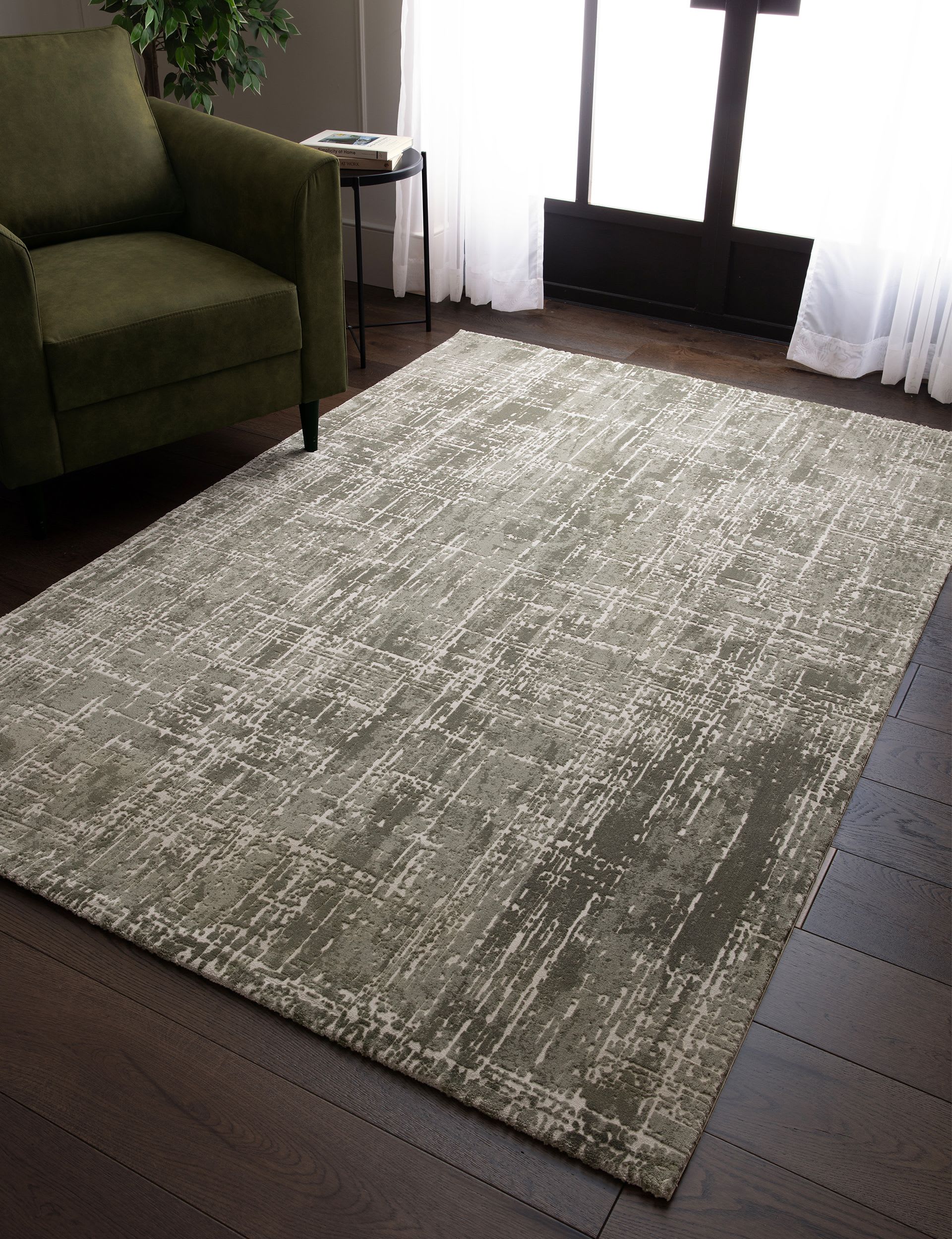 Kuza Abstract Woven Rug by Asiatic at M&S