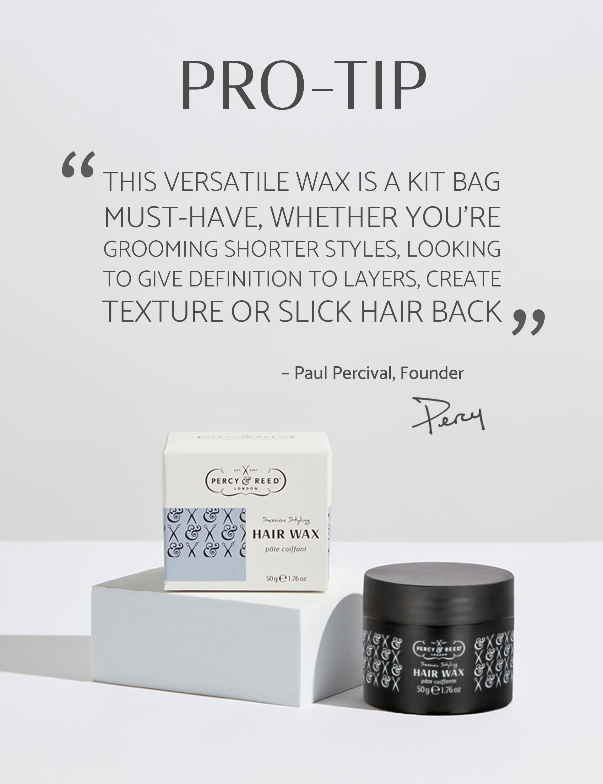Percy & Reed Session Styling Hair Wax Styling Product 50g