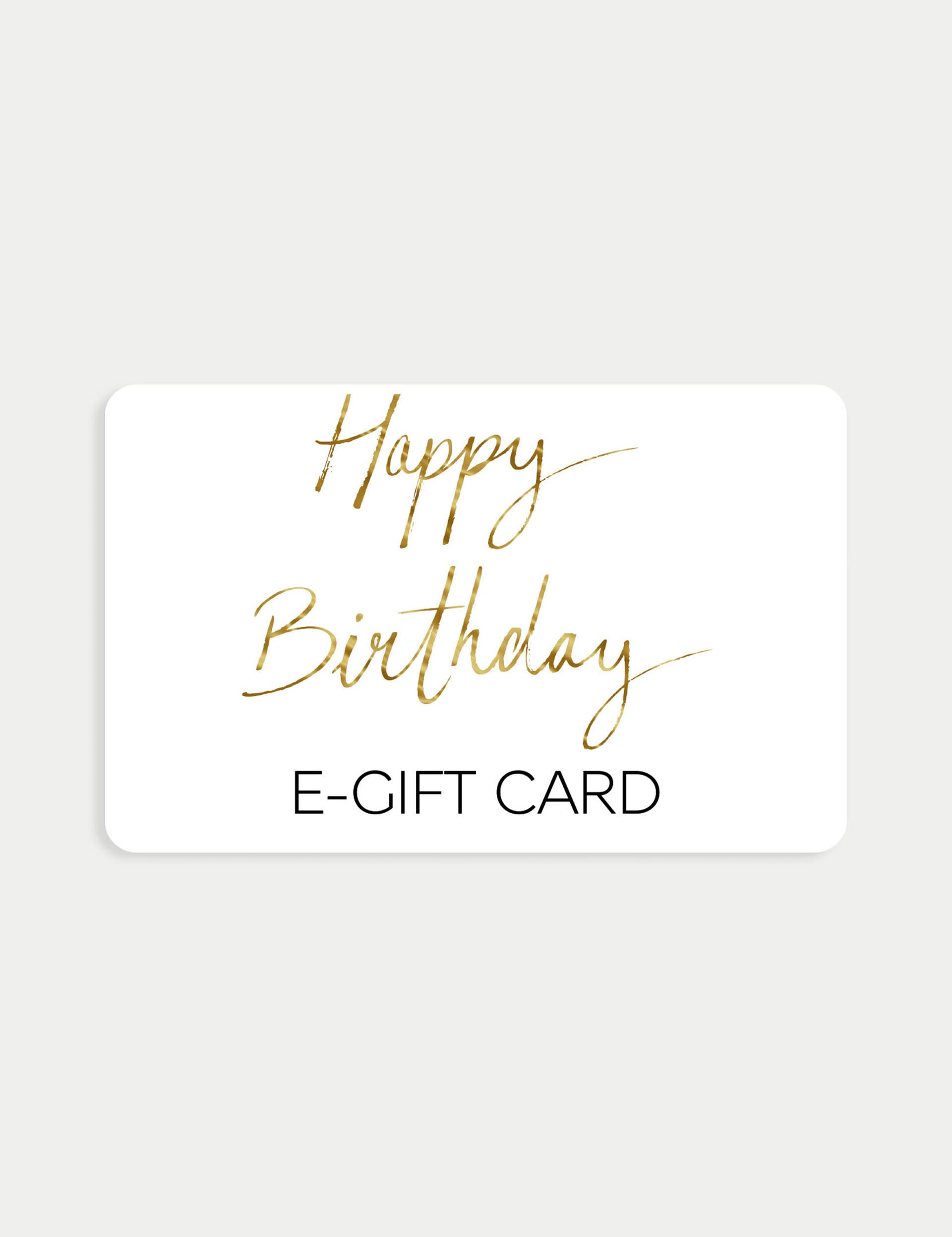 Happy Birthday Gold E-Gift Card