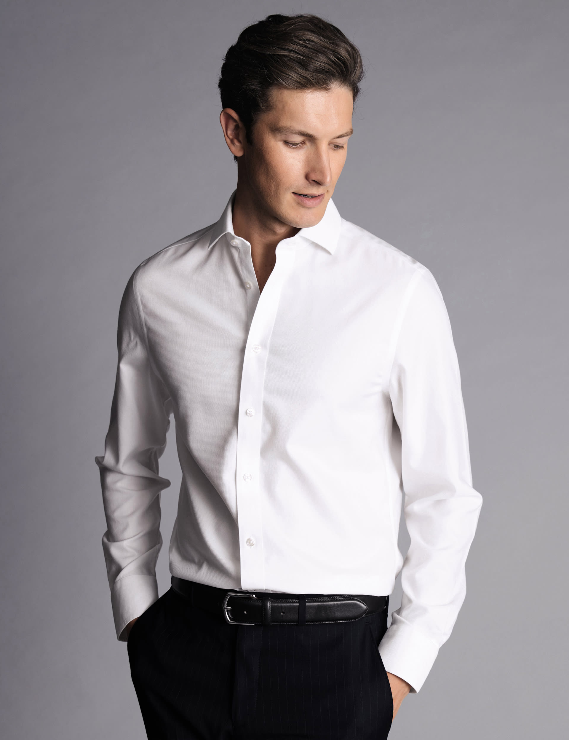 Slim Fit Non Iron Pure Cotton Shirt | Charles Tyrwhitt | M&S