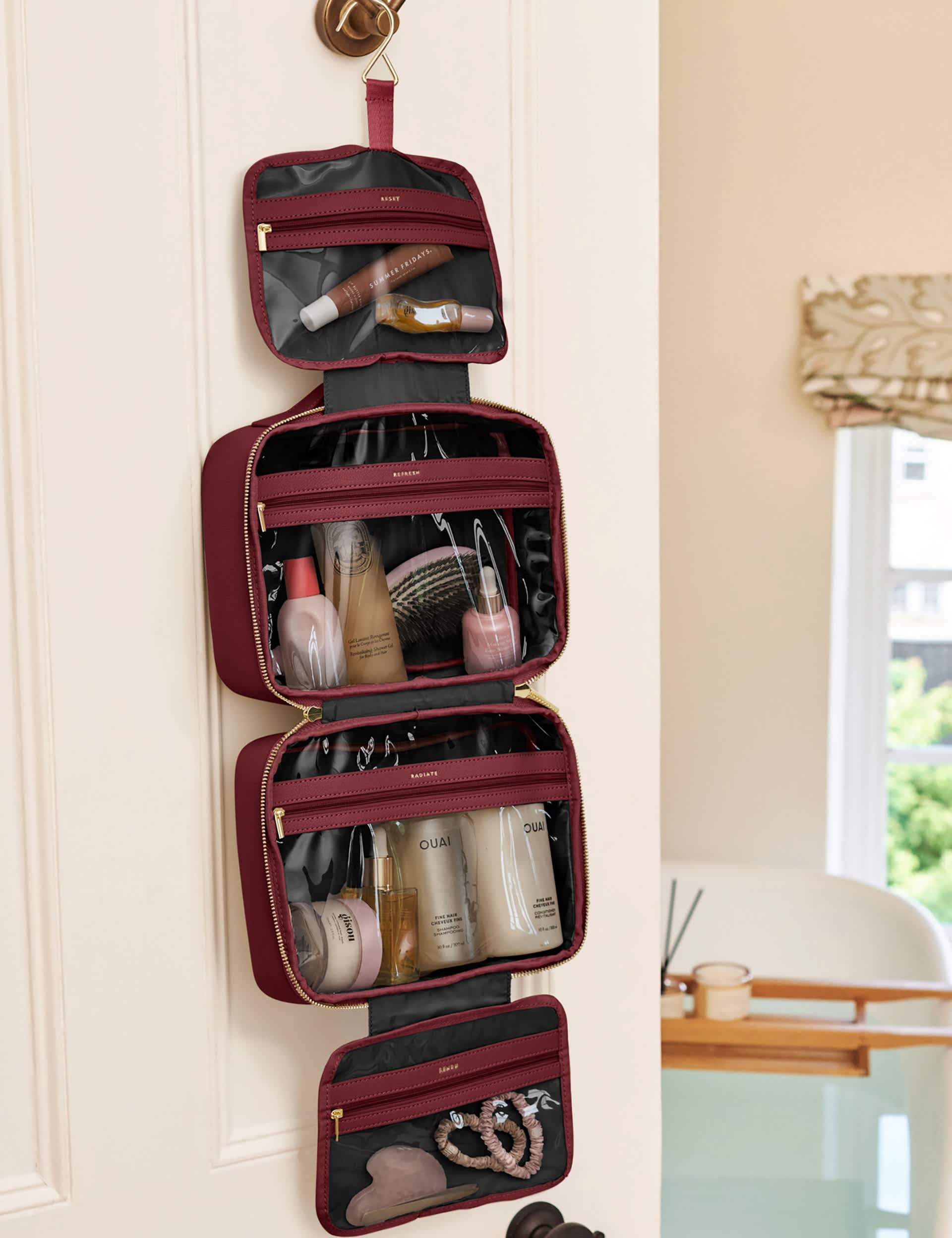Katie Loxton Faux Leather Hanging Makeup & Wash Bag at M&S