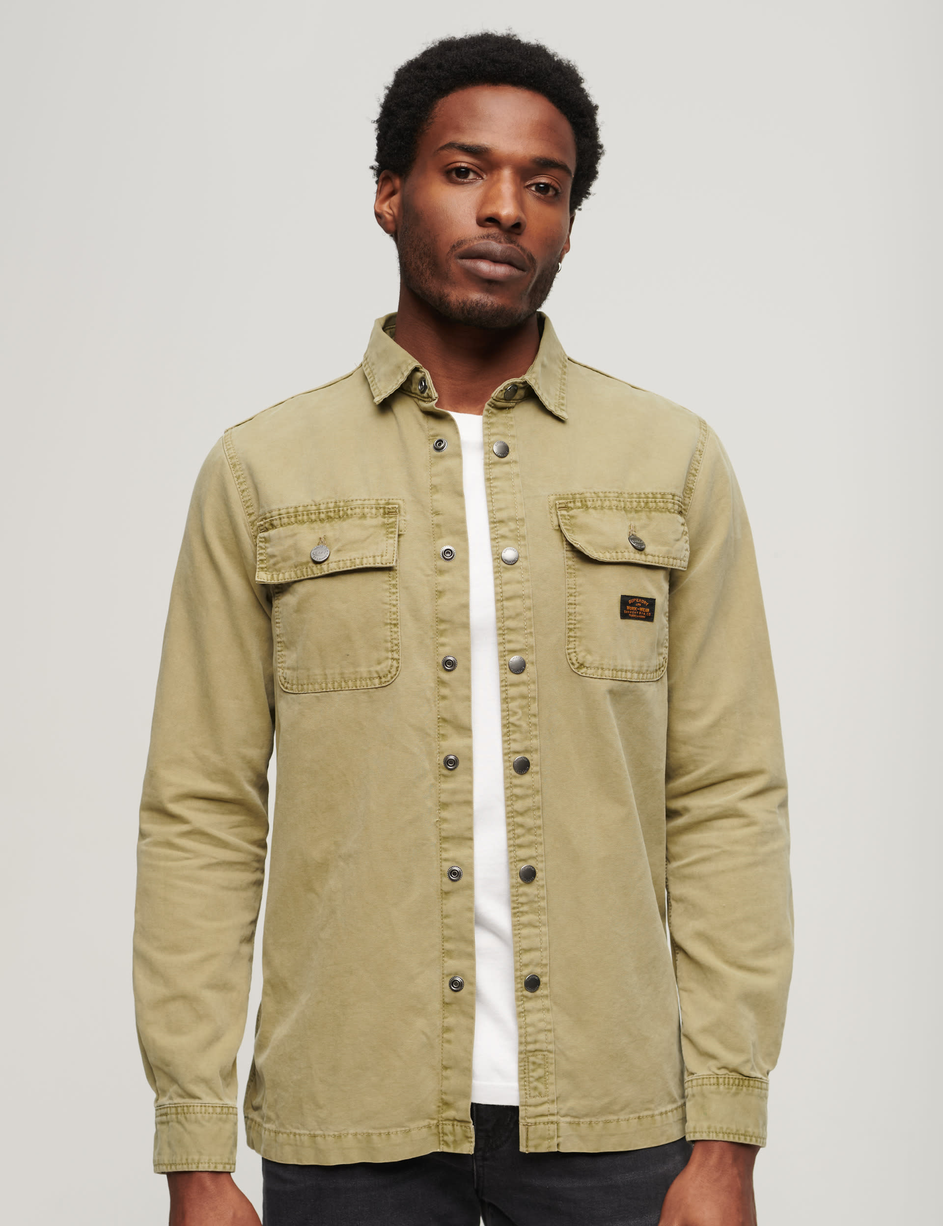 Pure Cotton Utility Overshirt | Superdry | M&S