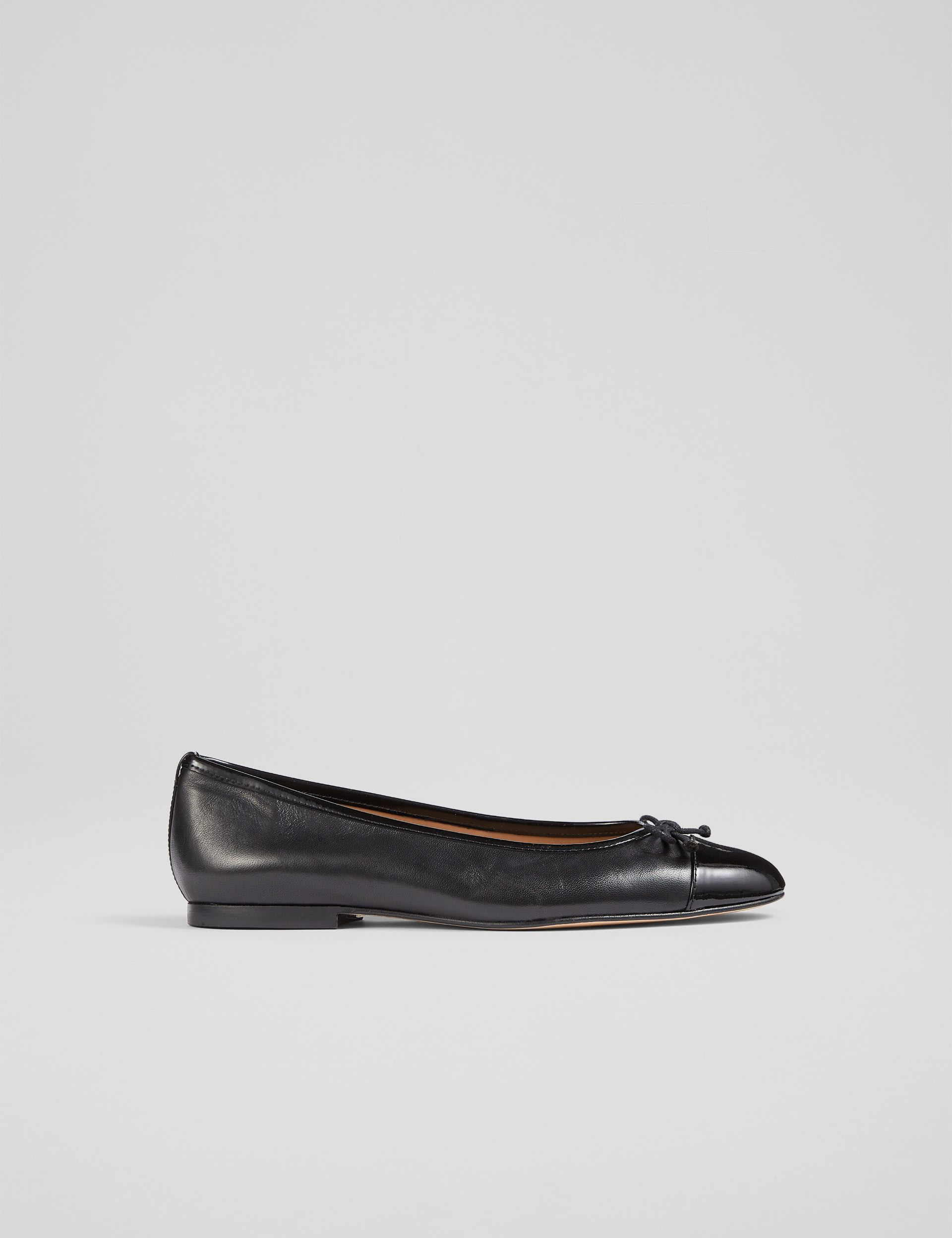 Leather Bow Flat Ballet Pumps | LK BENNETT | M&S